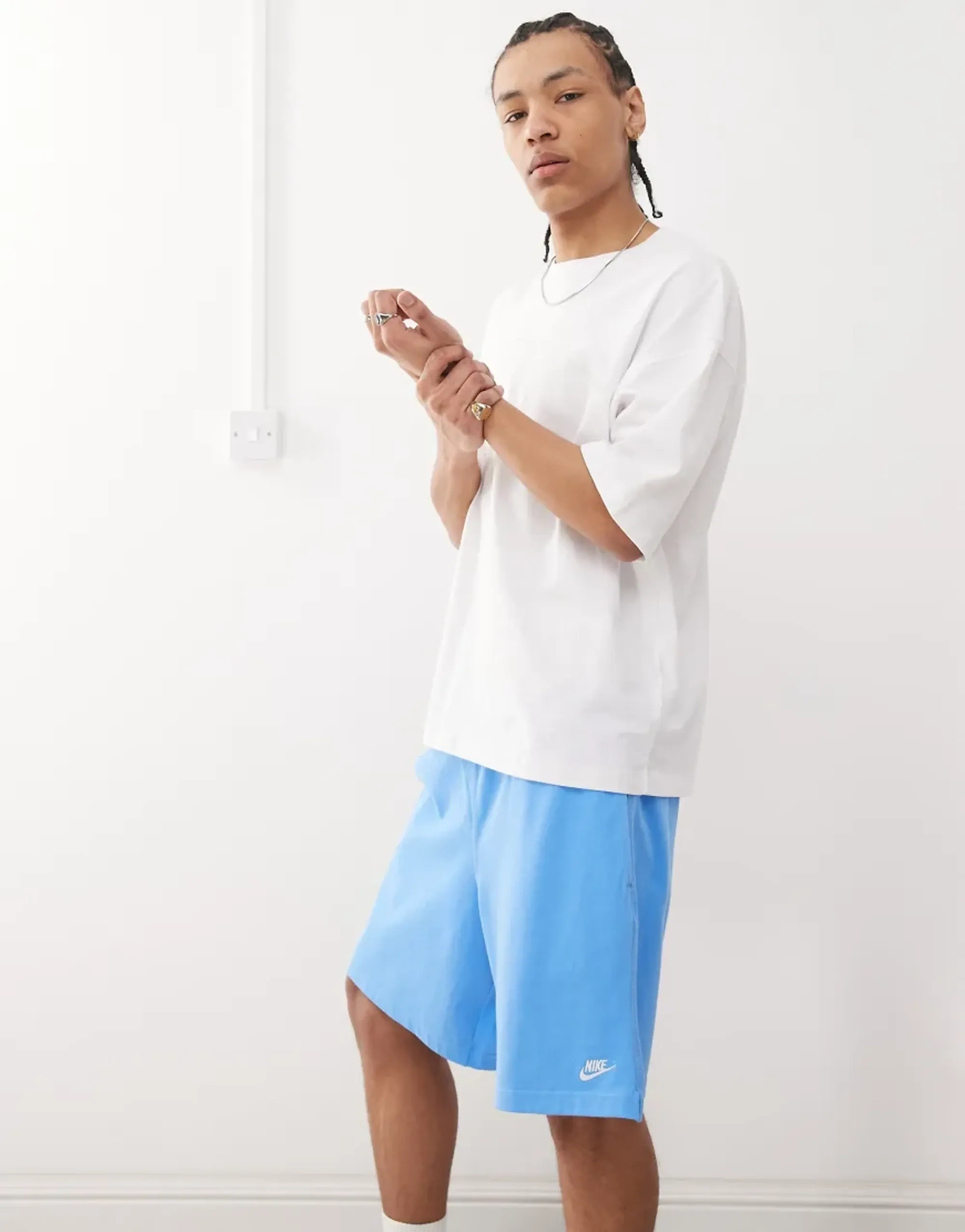 Chelsea Nike Club Knit Shorts - Blue