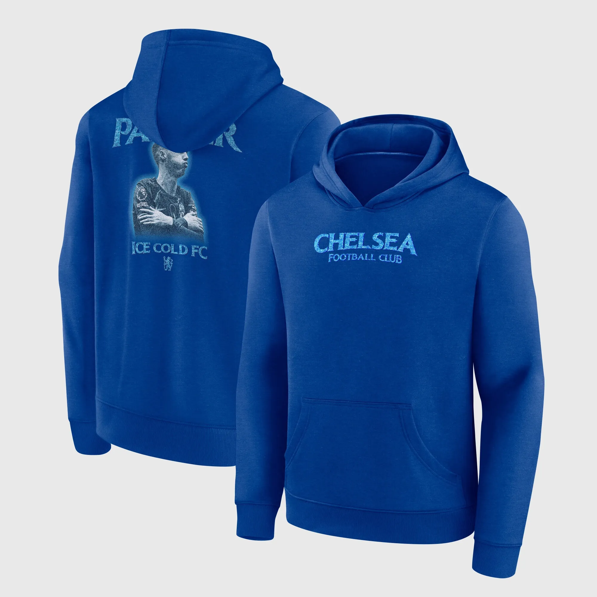 Chelsea Cole Palmer Ice Cold FC Graphic Hoodie - Royal - Kids