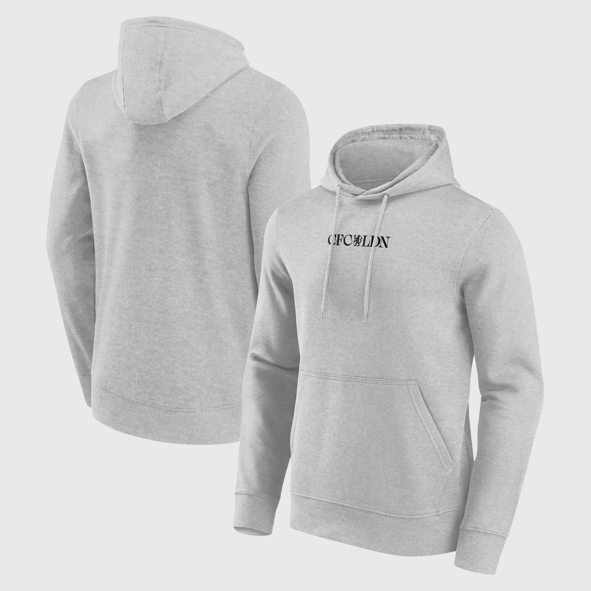 Chelsea CFCLDN Graphic Hoodie - Grey Marl - Mens