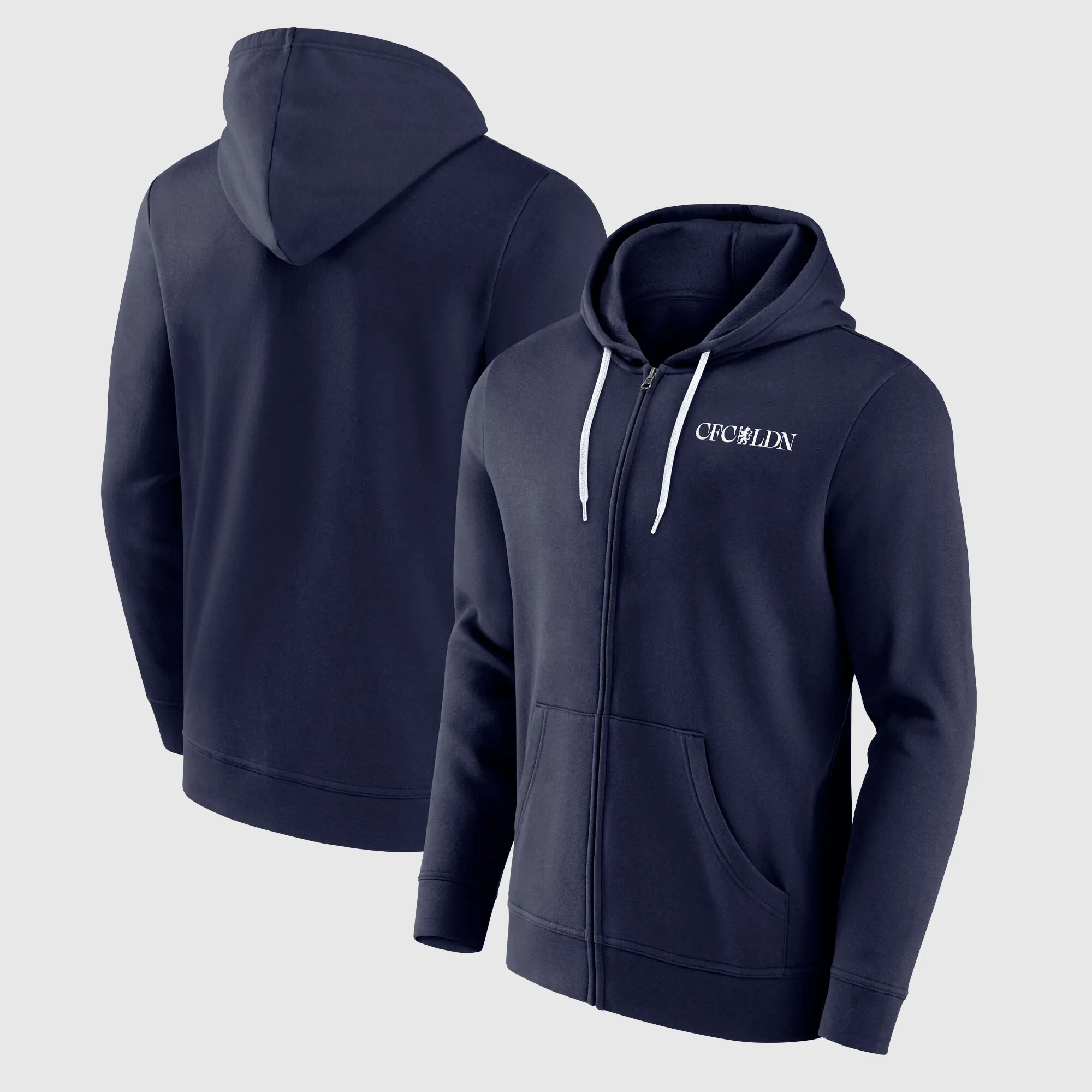Chelsea CFCLDN FZ Hoodie - Navy - Mens