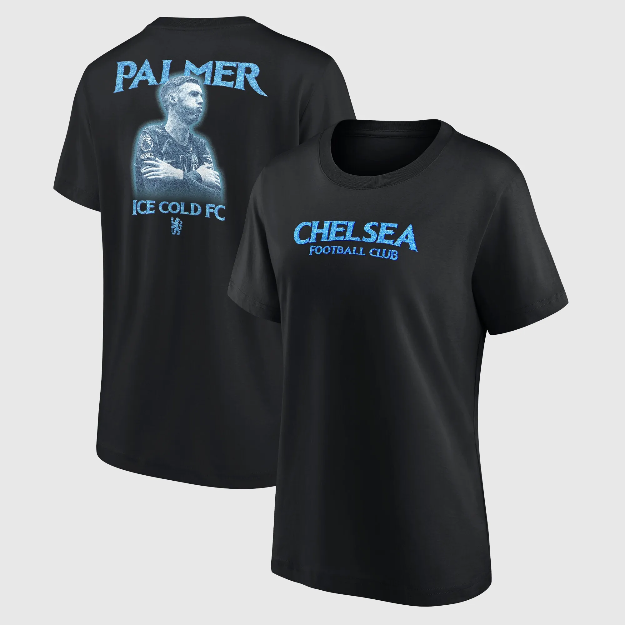 Chelsea Cole Palmer Ice Cold FC Graphic T-Shirt - Black - Womens