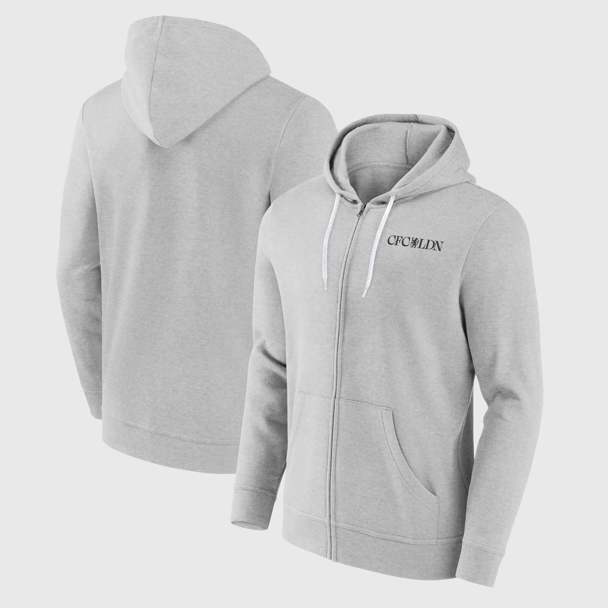 Chelsea CFCLDN FZ Hoodie - Sports Grey - Mens