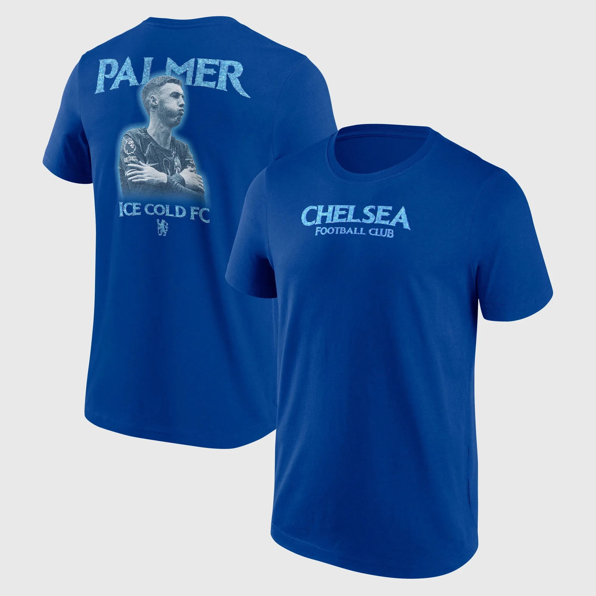 Chelsea Cole Palmer Ice Cold FC Graphic T-Shirt - Royal - Mens