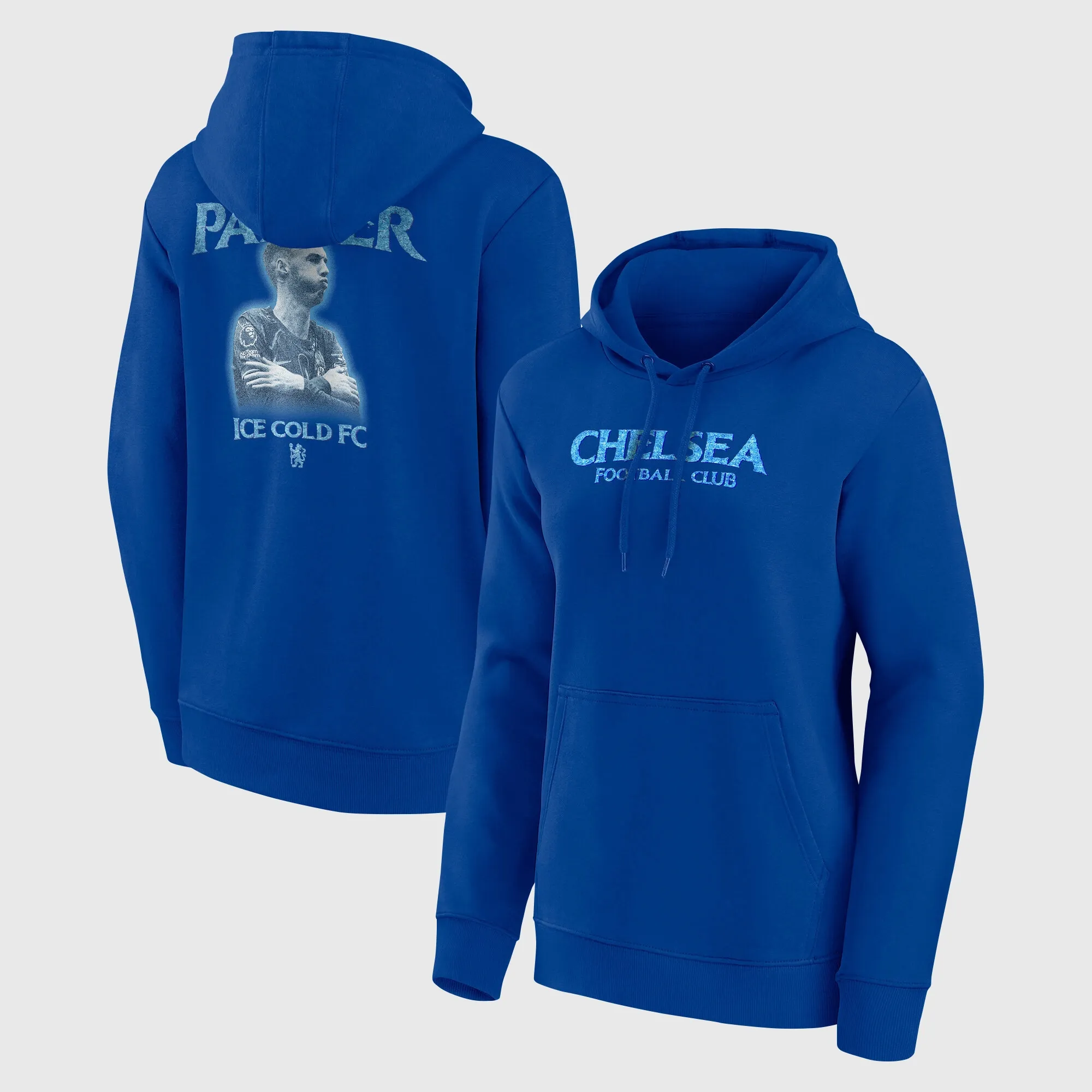 Chelsea Cole Palmer Ice Cold FC Graphic Hoodie - Royal - Womens
