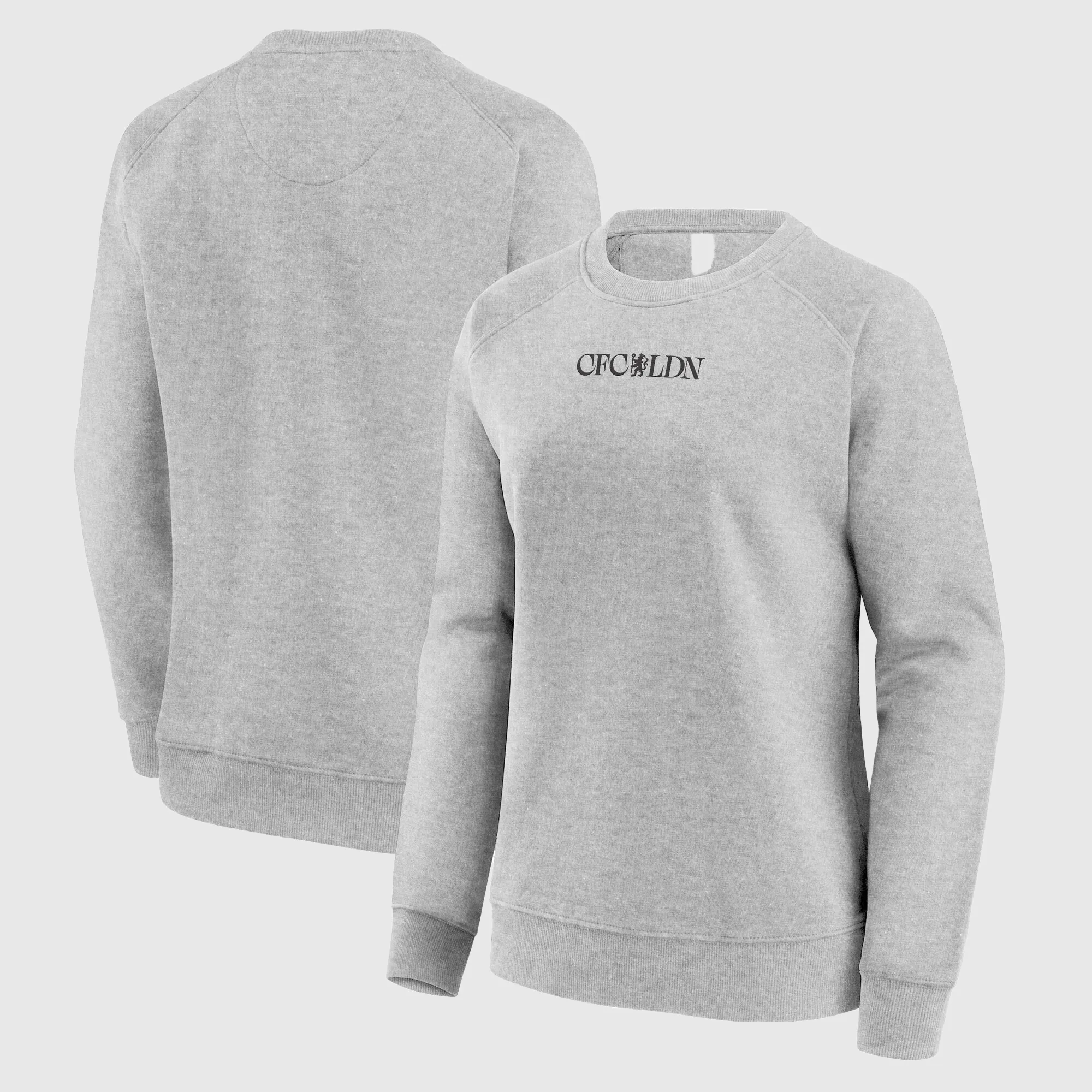 Chelsea CFCLDN Graphic Crew Sweatshirt - Grey Marl - Womens