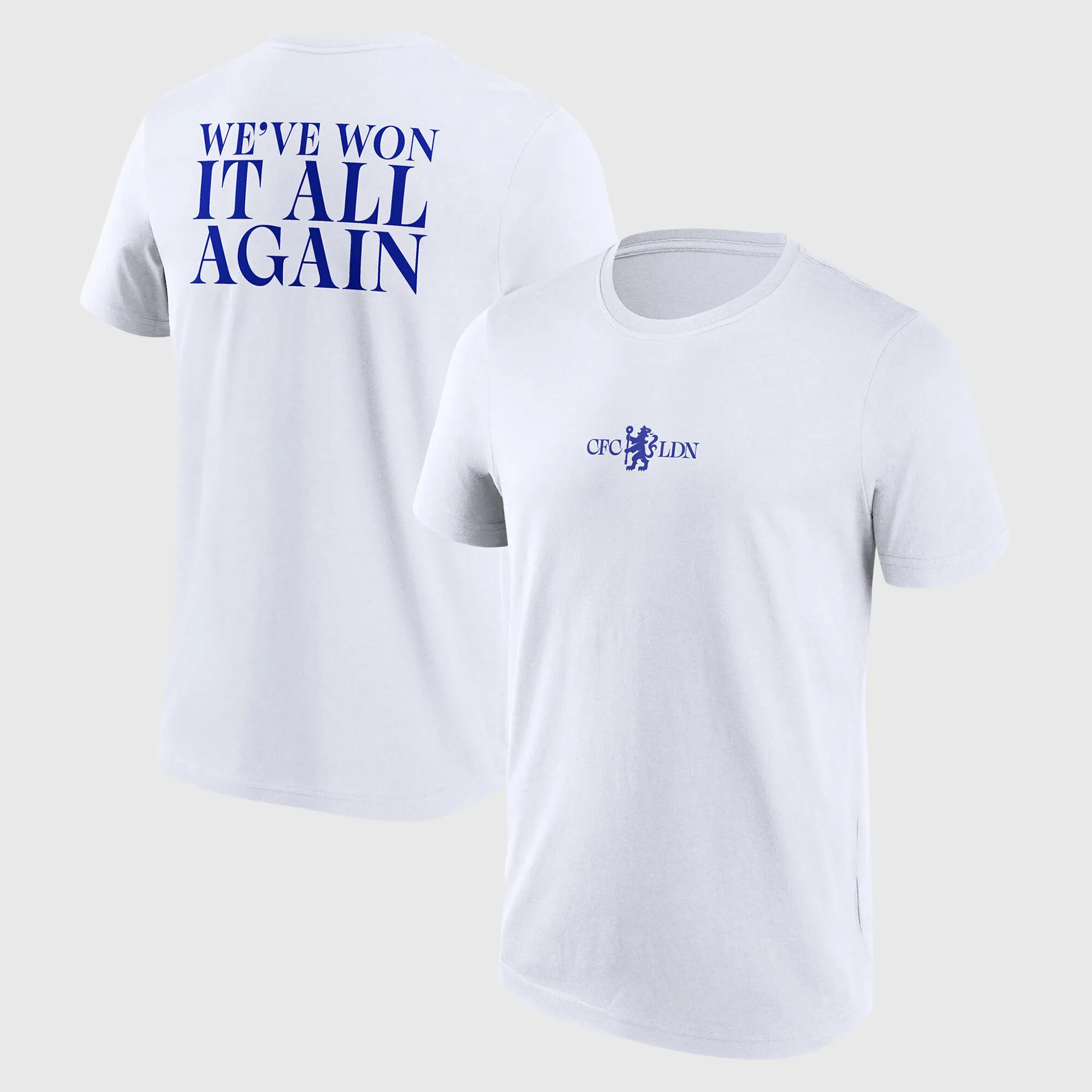 Chelsea We've Won It All 'Again' Graphic T-Shirt - White