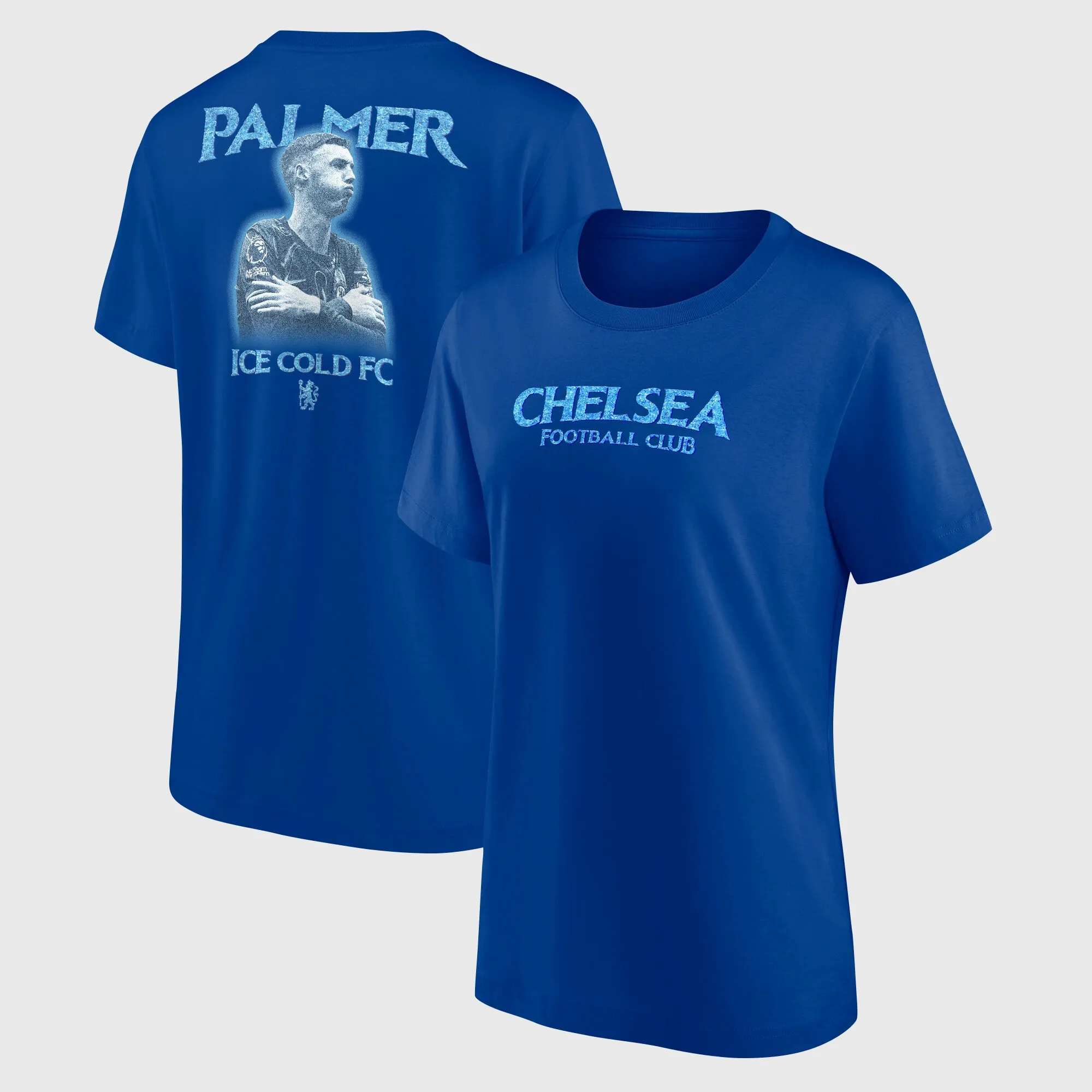 Chelsea Cole Palmer Ice Cold FC Graphic T-Shirt - Royal - Womens