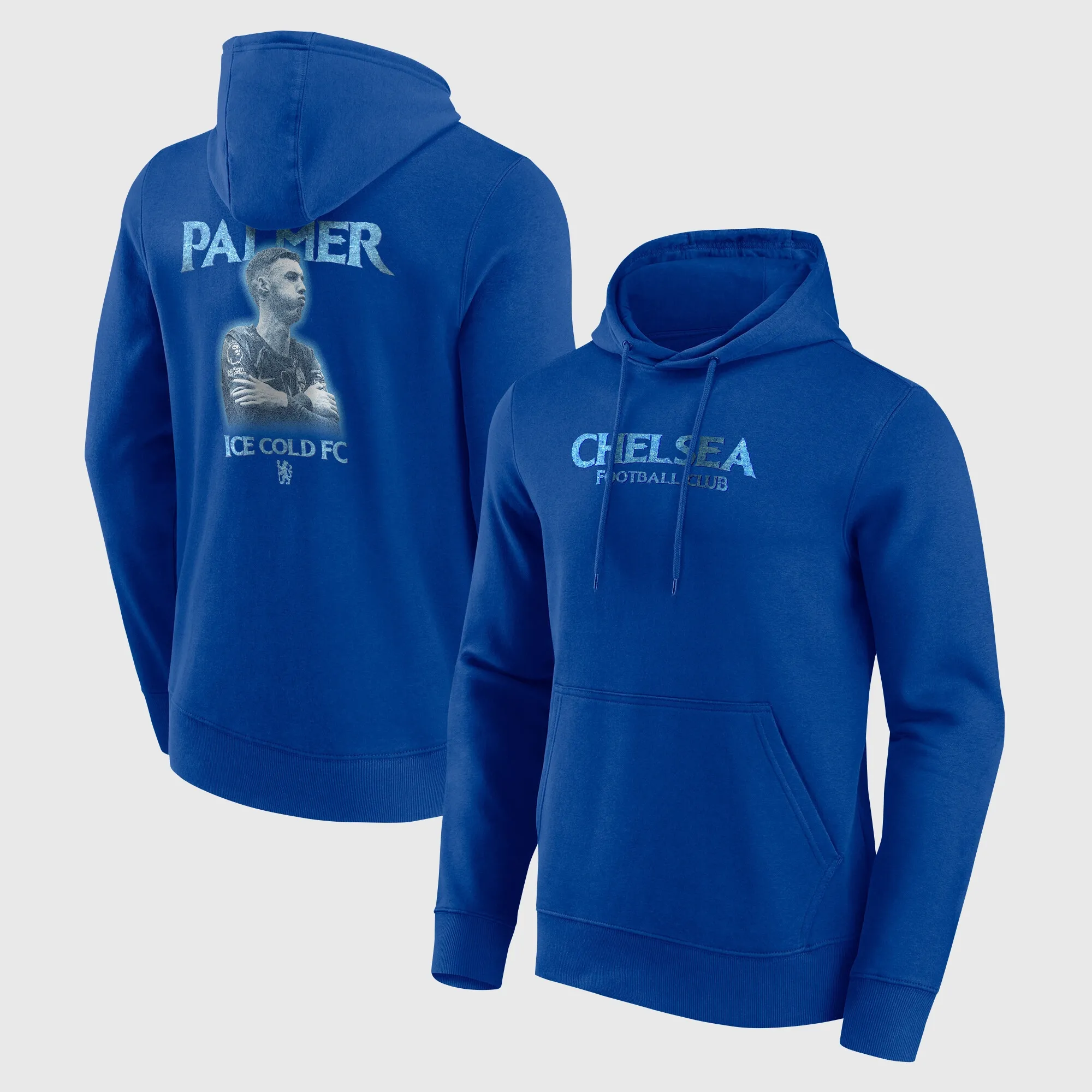 Chelsea Cole Palmer Ice Cold FC Graphic Hoodie - Royal - Mens