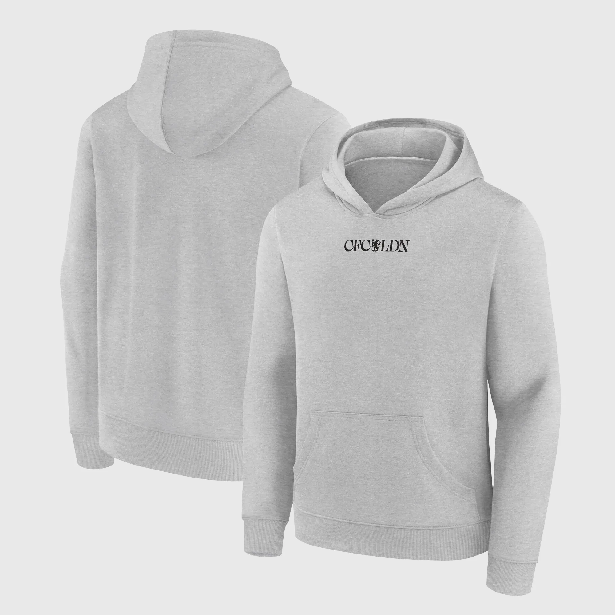 Chelsea CFCLDN Graphic Hoodie - Grey Marl - Kids