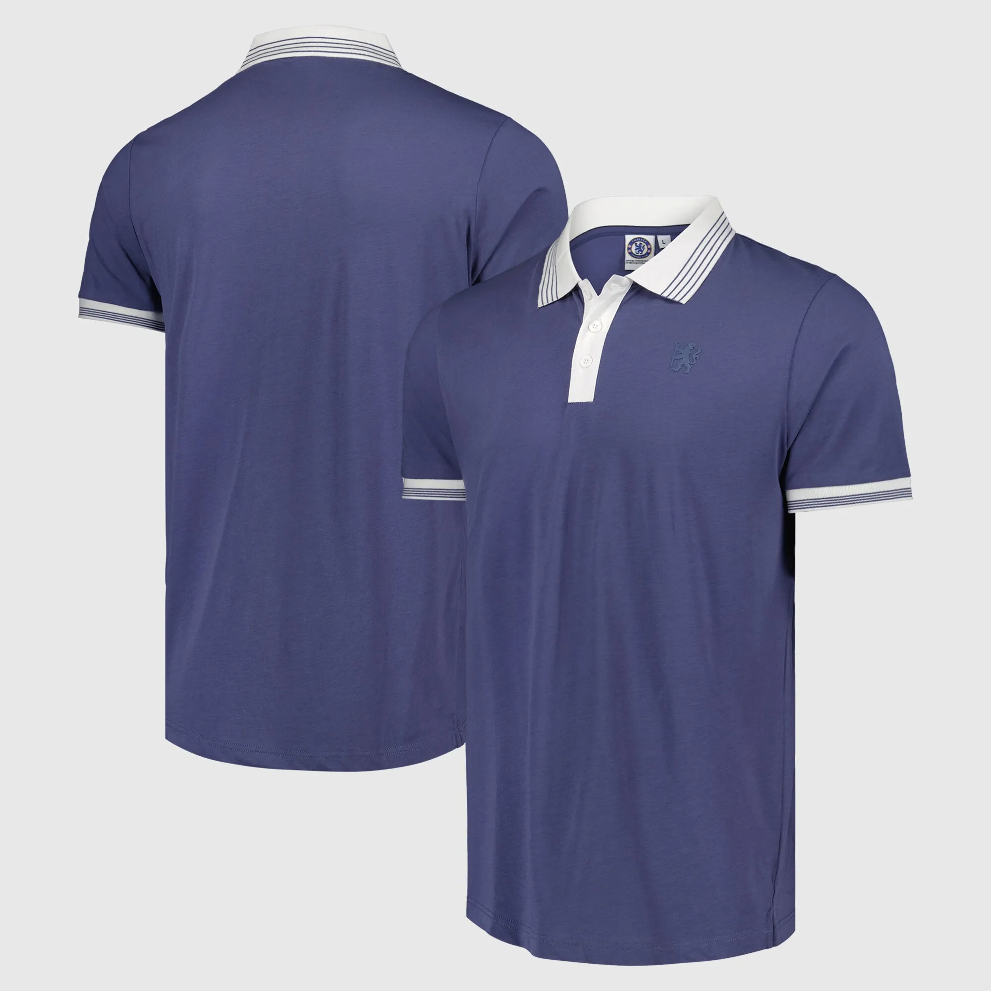 Chelsea Contrast Polo Shirt - Blue - Mens