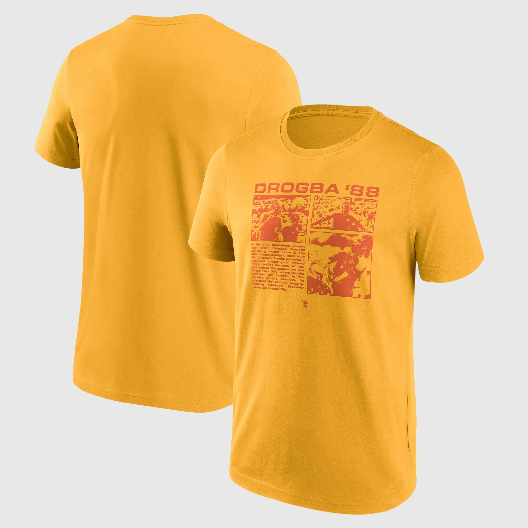 Chelsea Drogba 88 Graphic T-Shirt - Gold