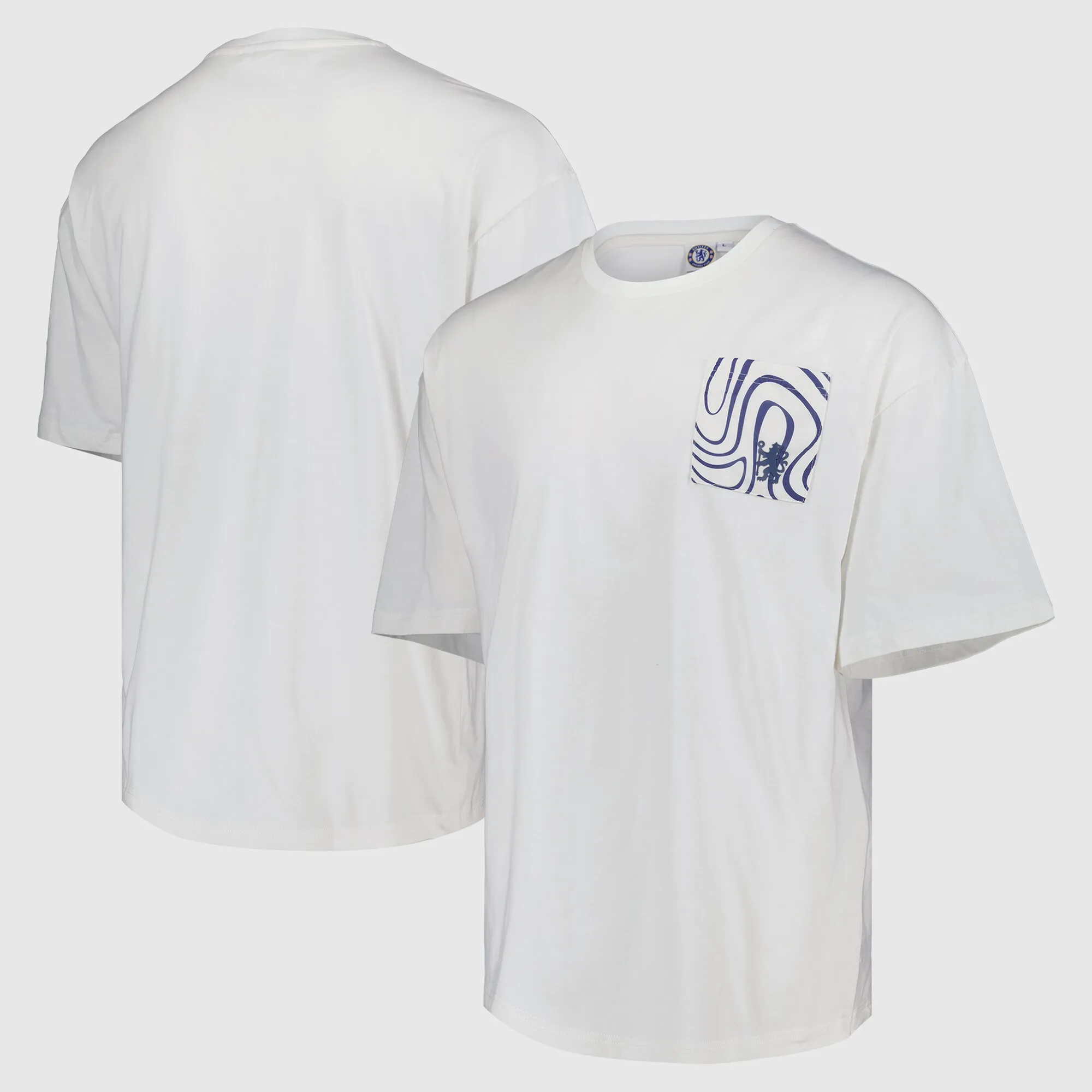 Chelsea Swirl Pocket T-Shirt - Ivory - Mens