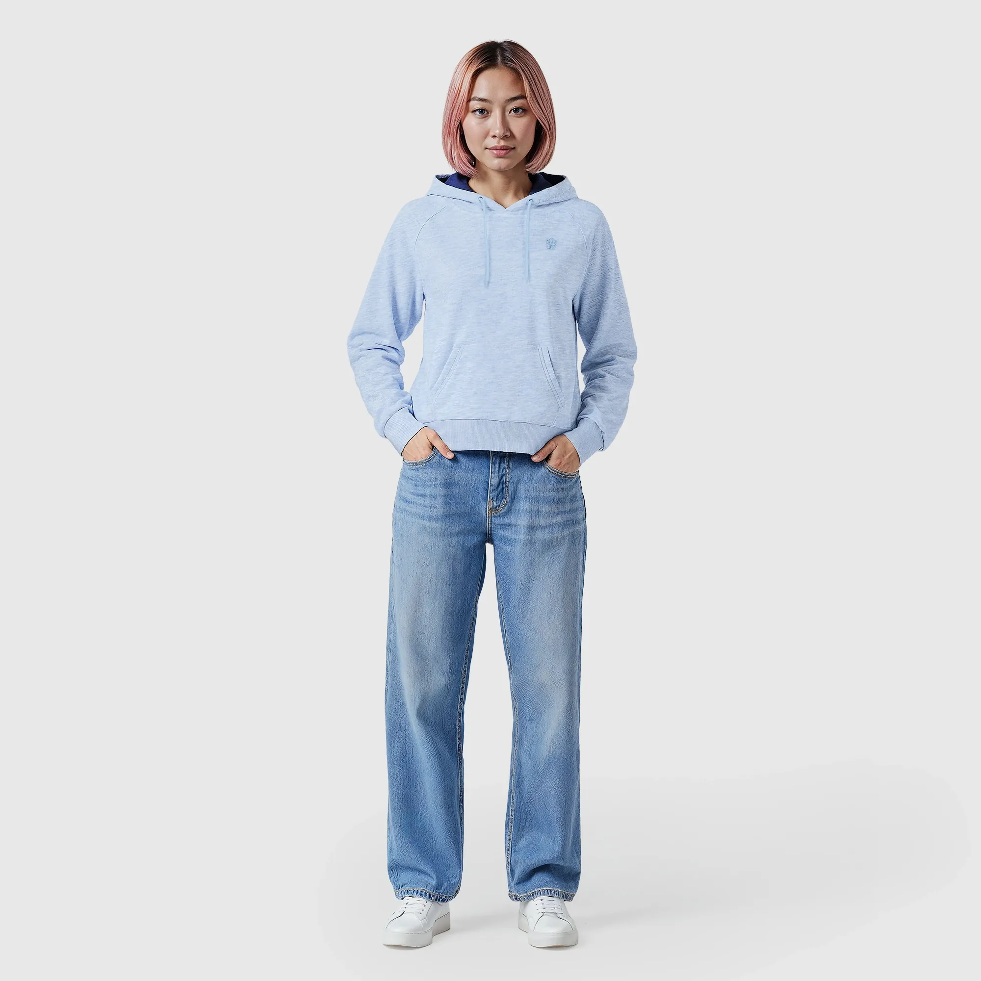 Chelsea Core Hoodie - Blue Marl - Womens