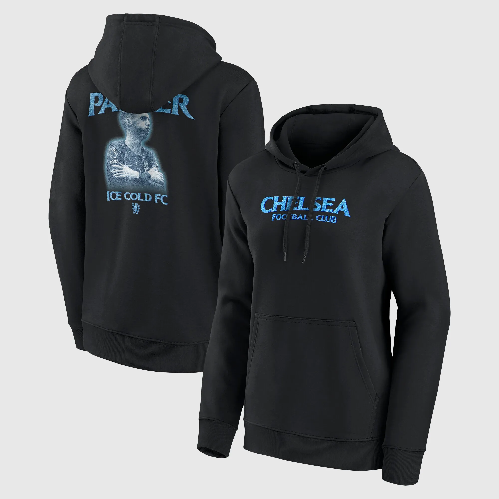 Chelsea Cole Palmer Ice Cold FC Graphic Hoodie - Black - Womens