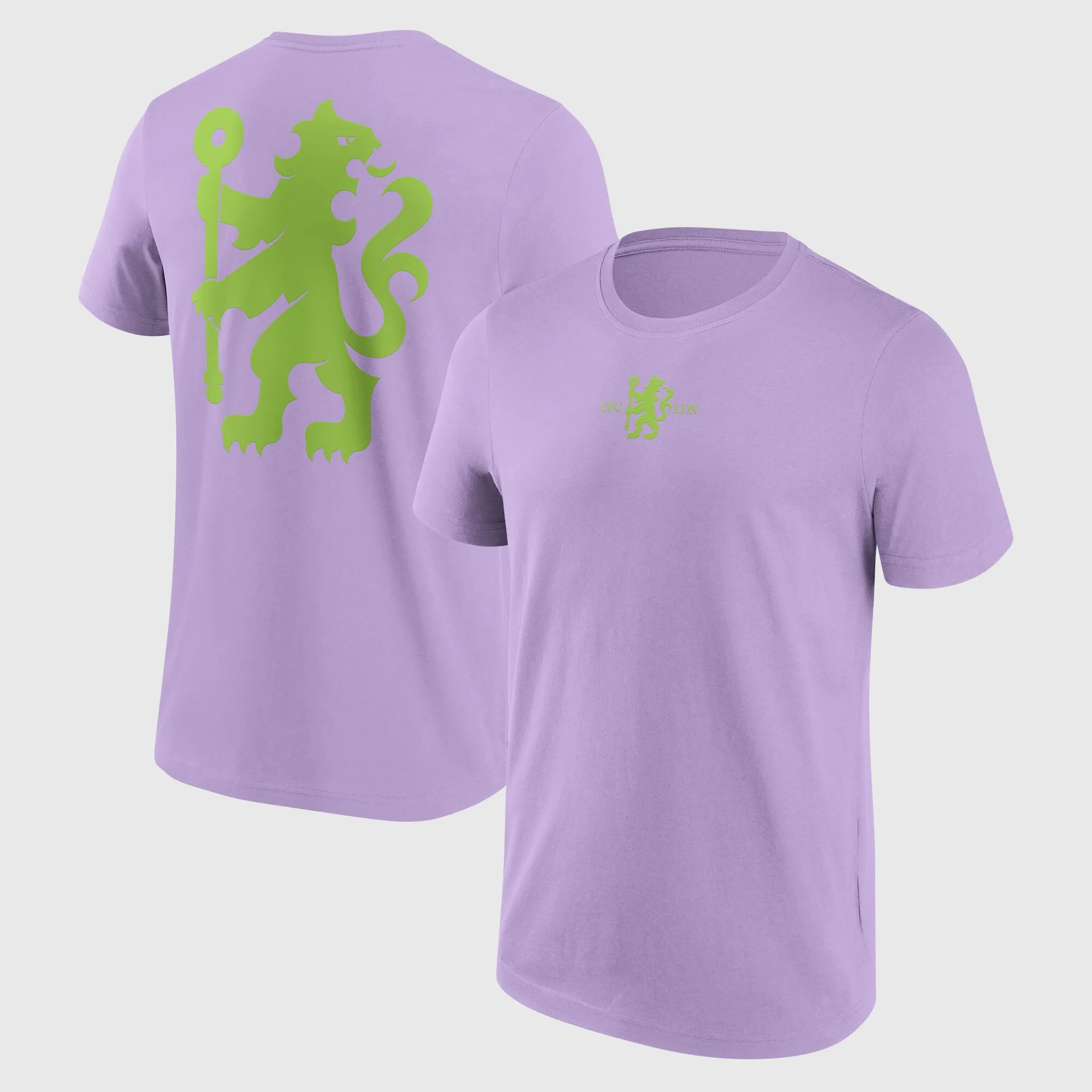 Chelsea Rampant Lion Fashion T-Shirt - Purple Rose - Mens