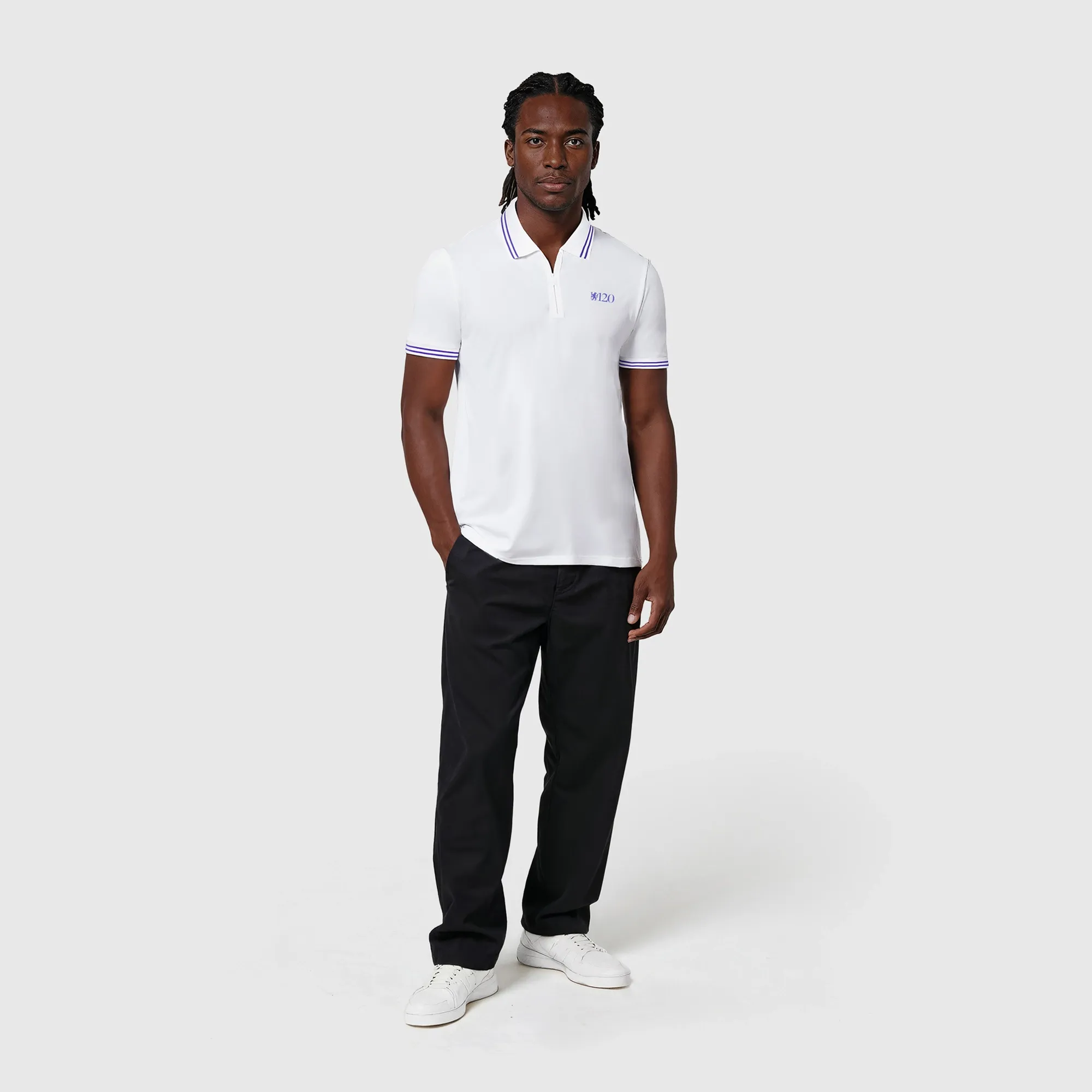 Chelsea 120 Year Anniversary CFC LDN Tipped Polo - White - Unisex