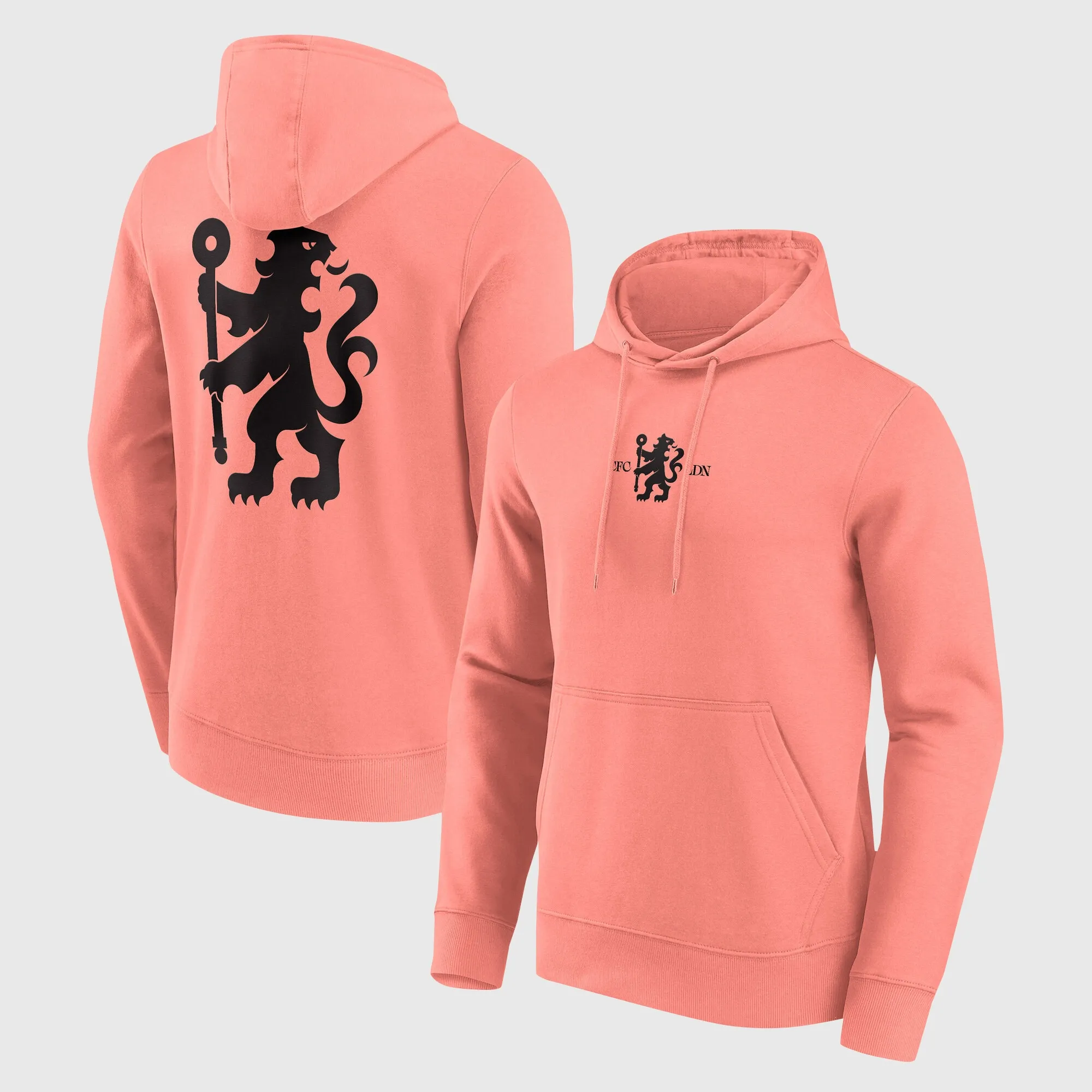 Chelsea Rampant Lion Fashion Hoodie - Coral Haze - Mens