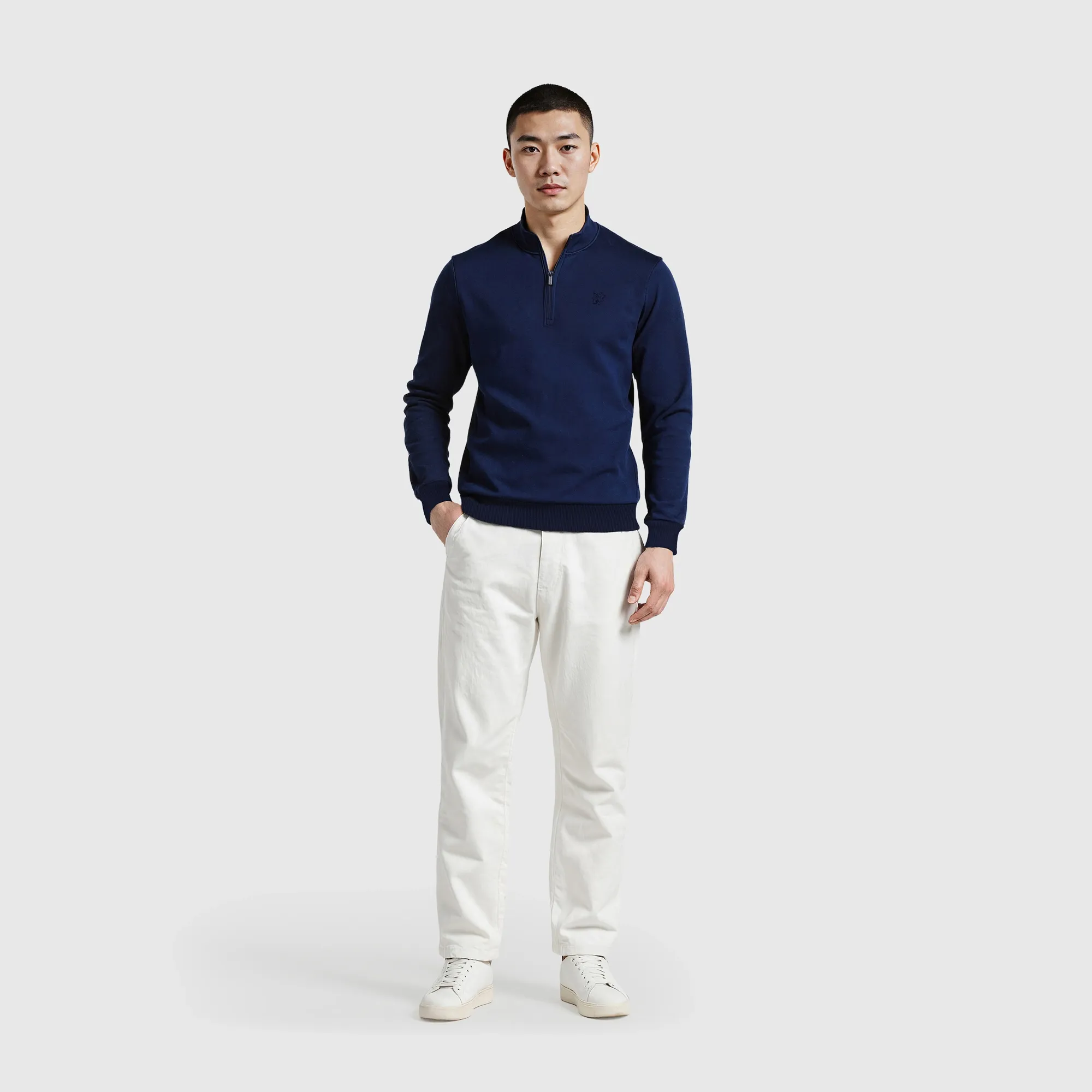 Chelsea Core 1/4 Zip - Navy - Mens