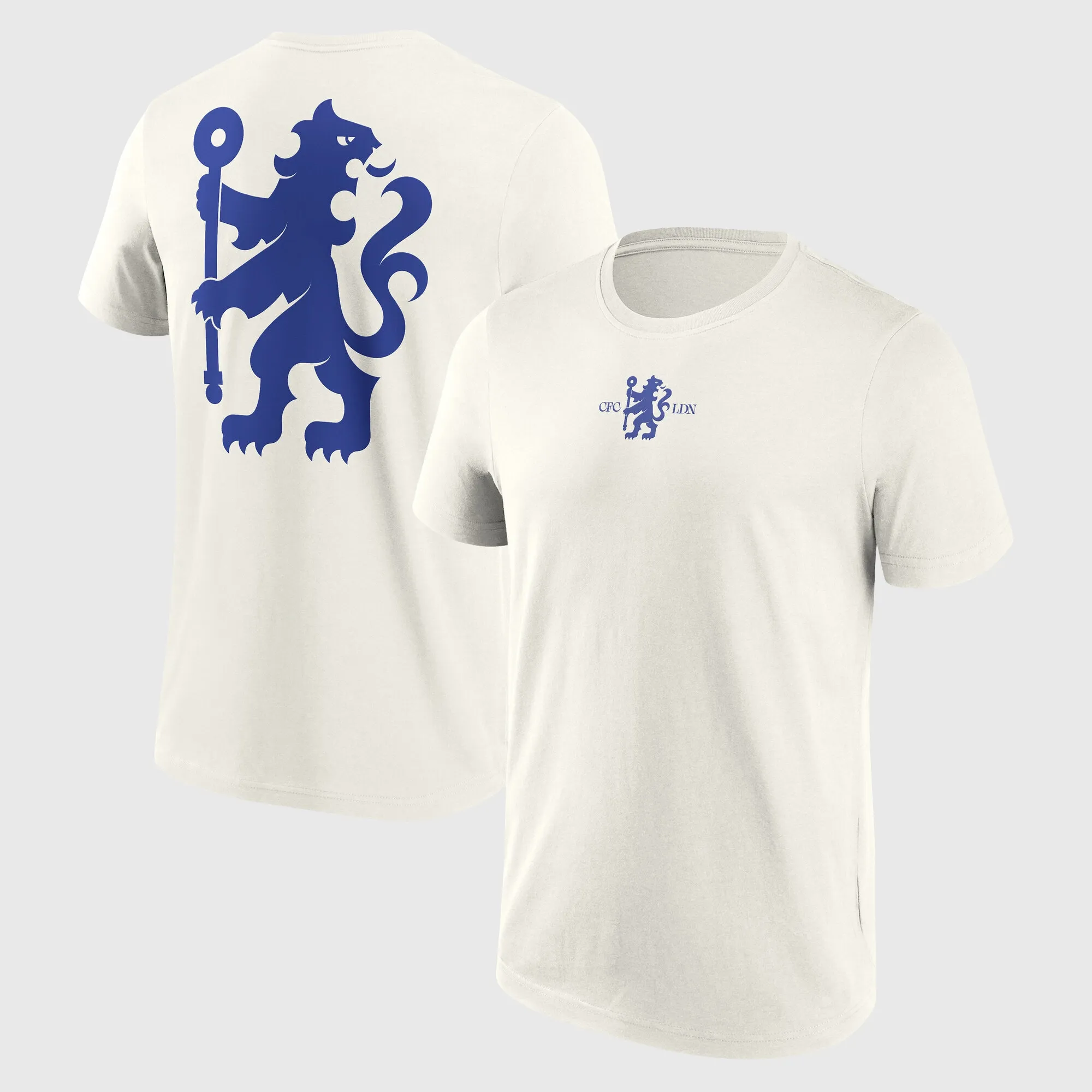 Chelsea Rampant Lion Fashion T-Shirt - Off-White - Mens