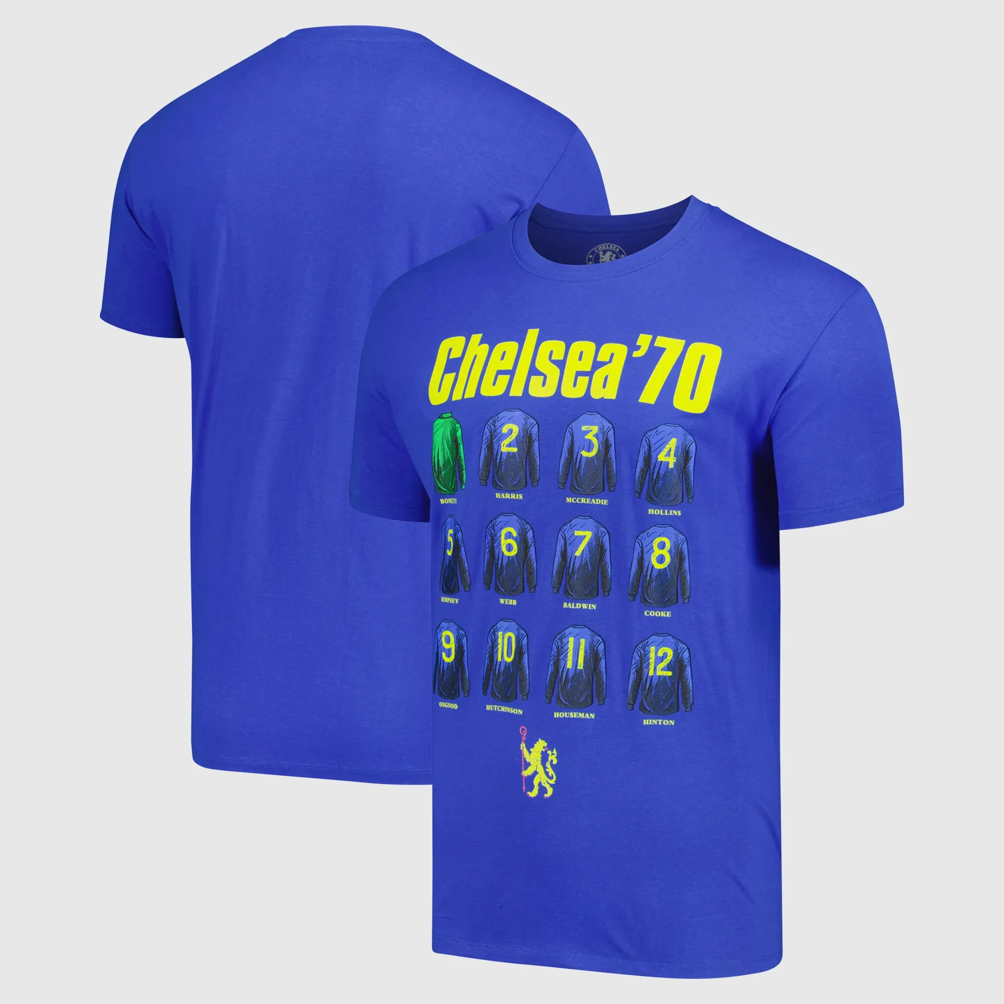 Chelsea 1970 Squad Graphic T-Shirt - Blue - Unisex