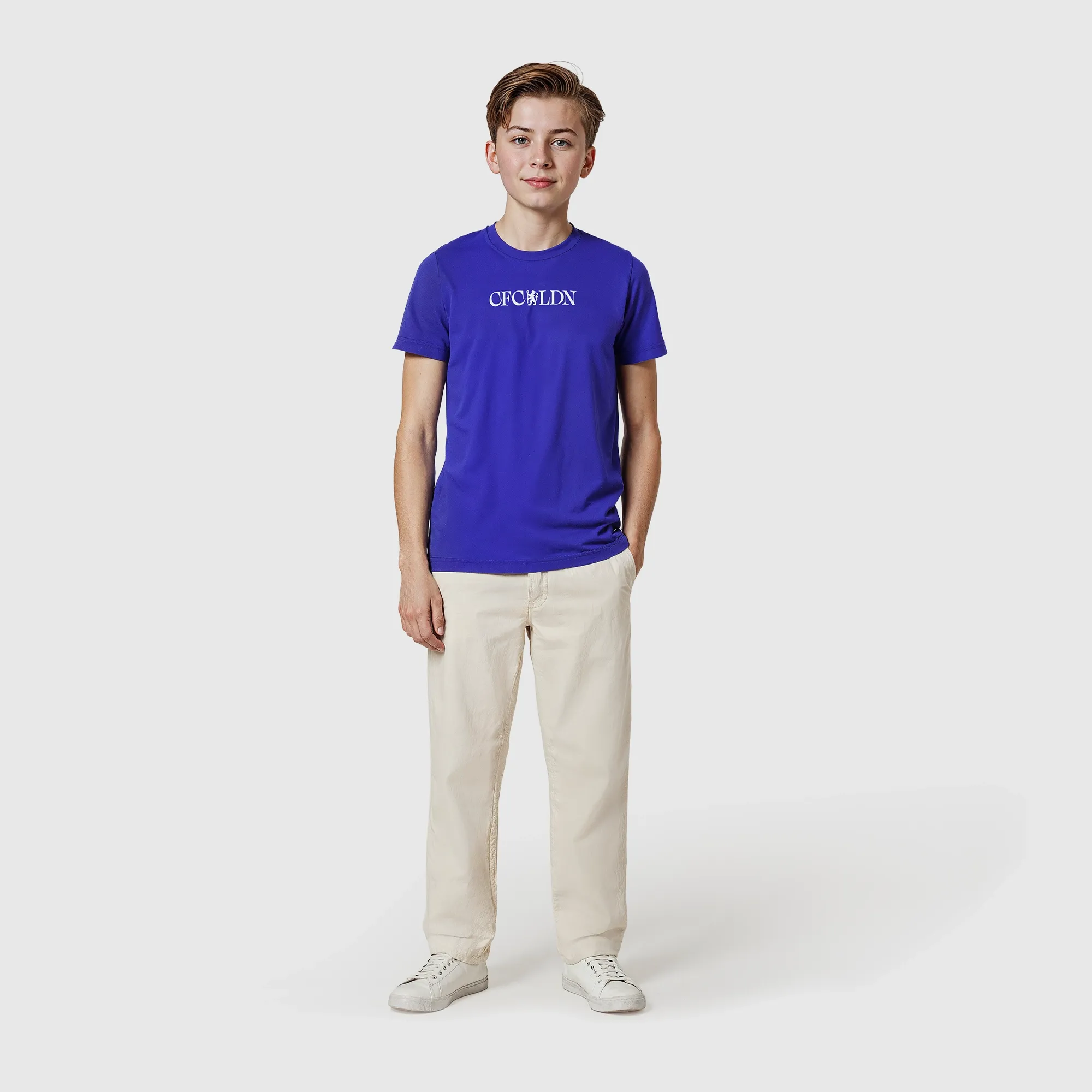 Chelsea 120 Year Anniversary CFC LDN Graphic T-Shirt - Blue - Kids