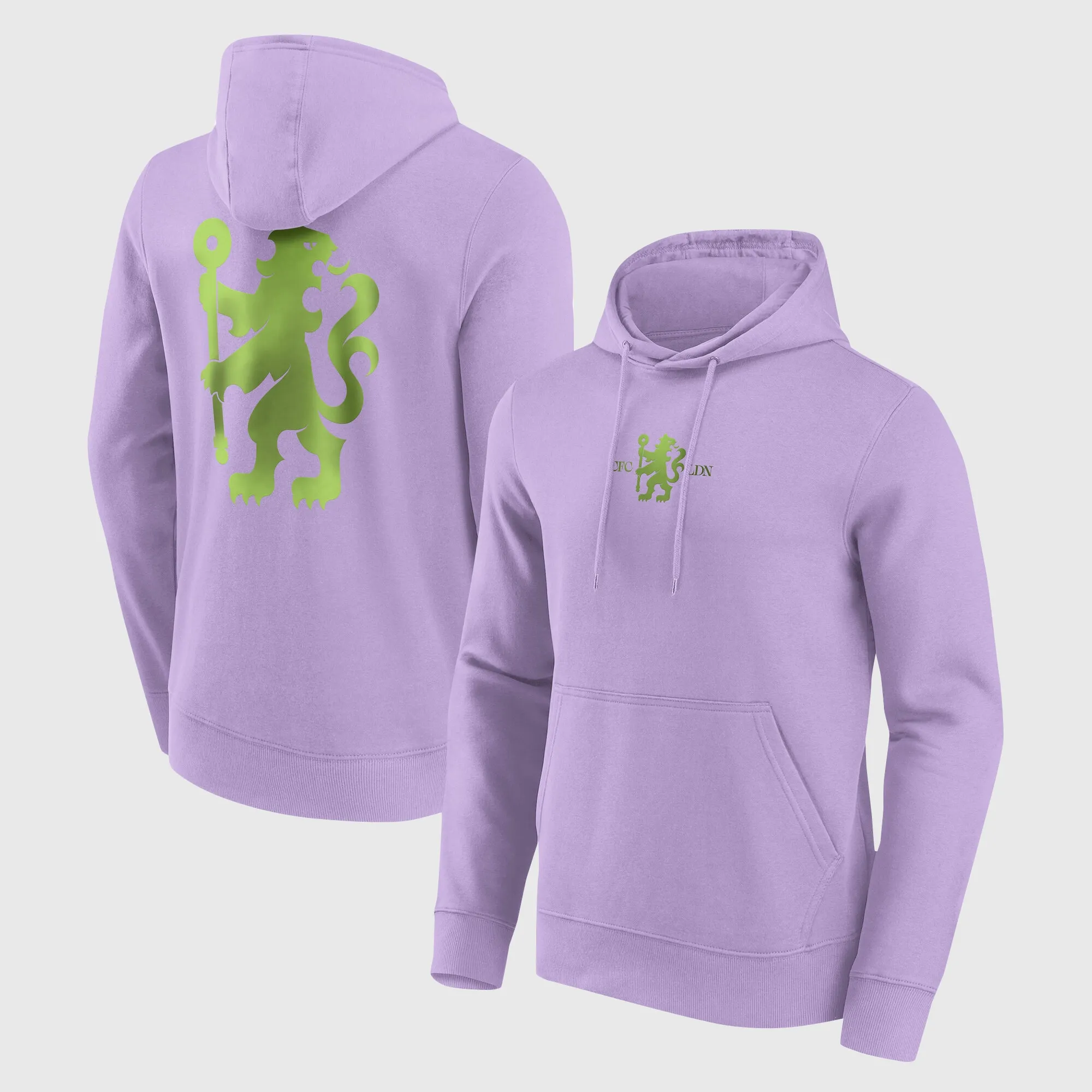 Chelsea Rampant Lion Fashion Hoodie - Purple Rose - Mens
