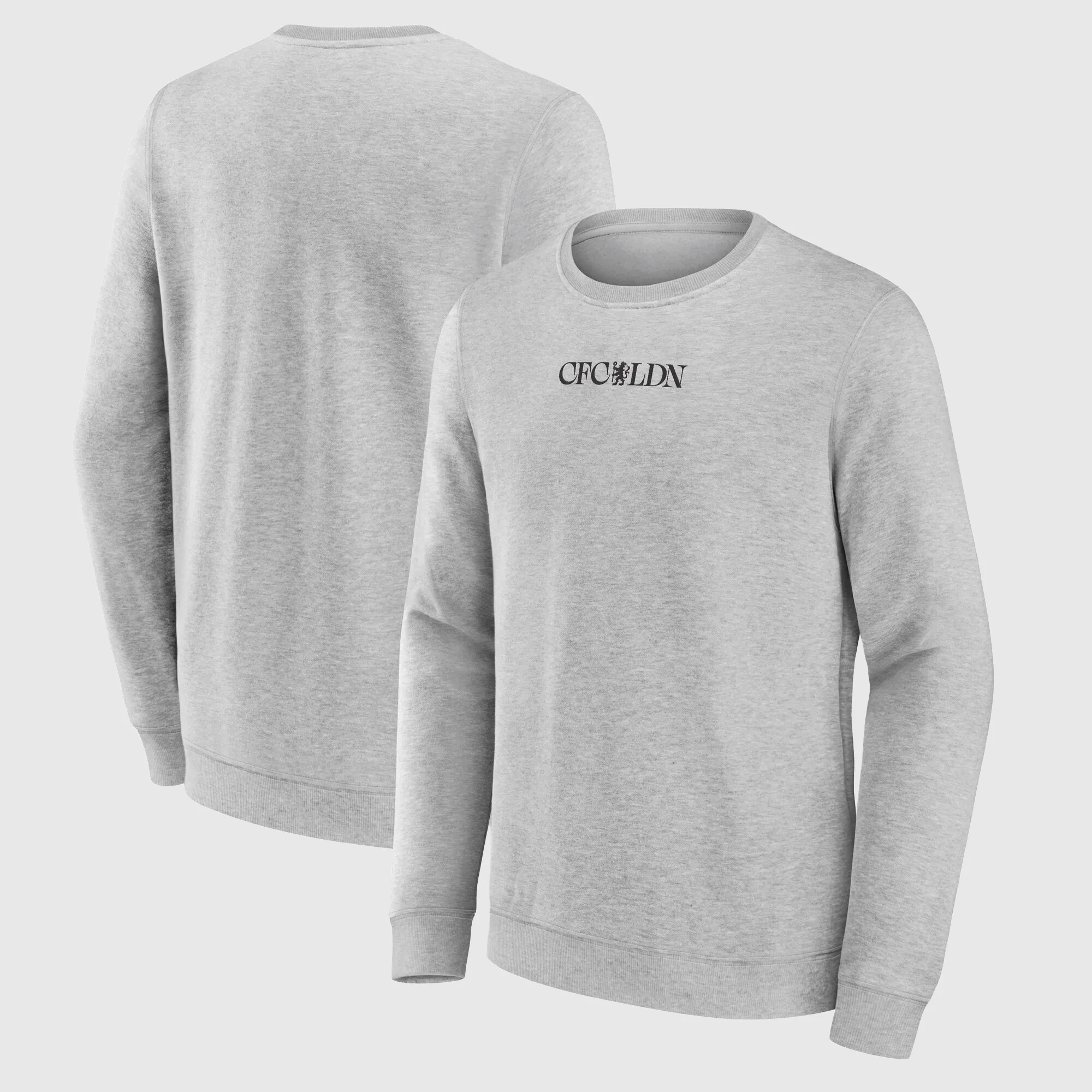 Chelsea CFCLDN Graphic Crew Sweatshirt - Grey Marl - Kids