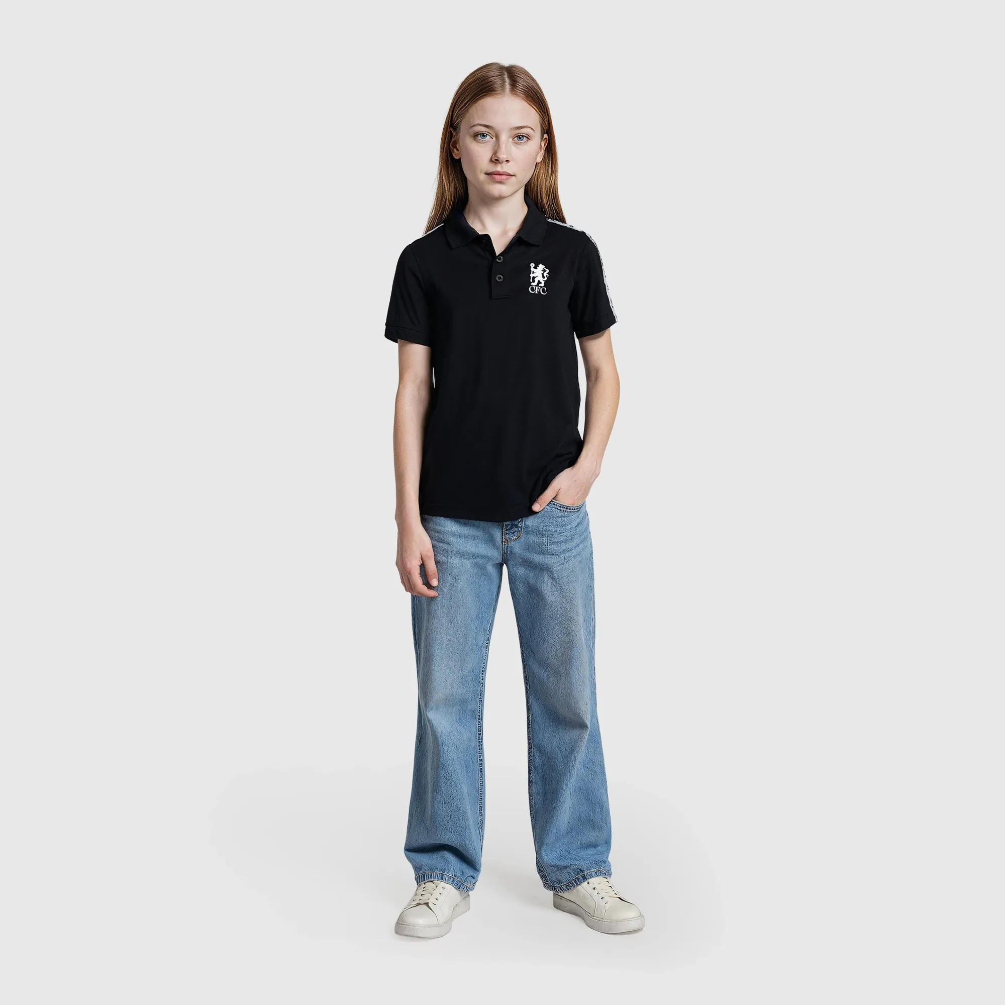 Chelsea 120 Year Anniversary CFC LDN Sports Polo - Black - Kids