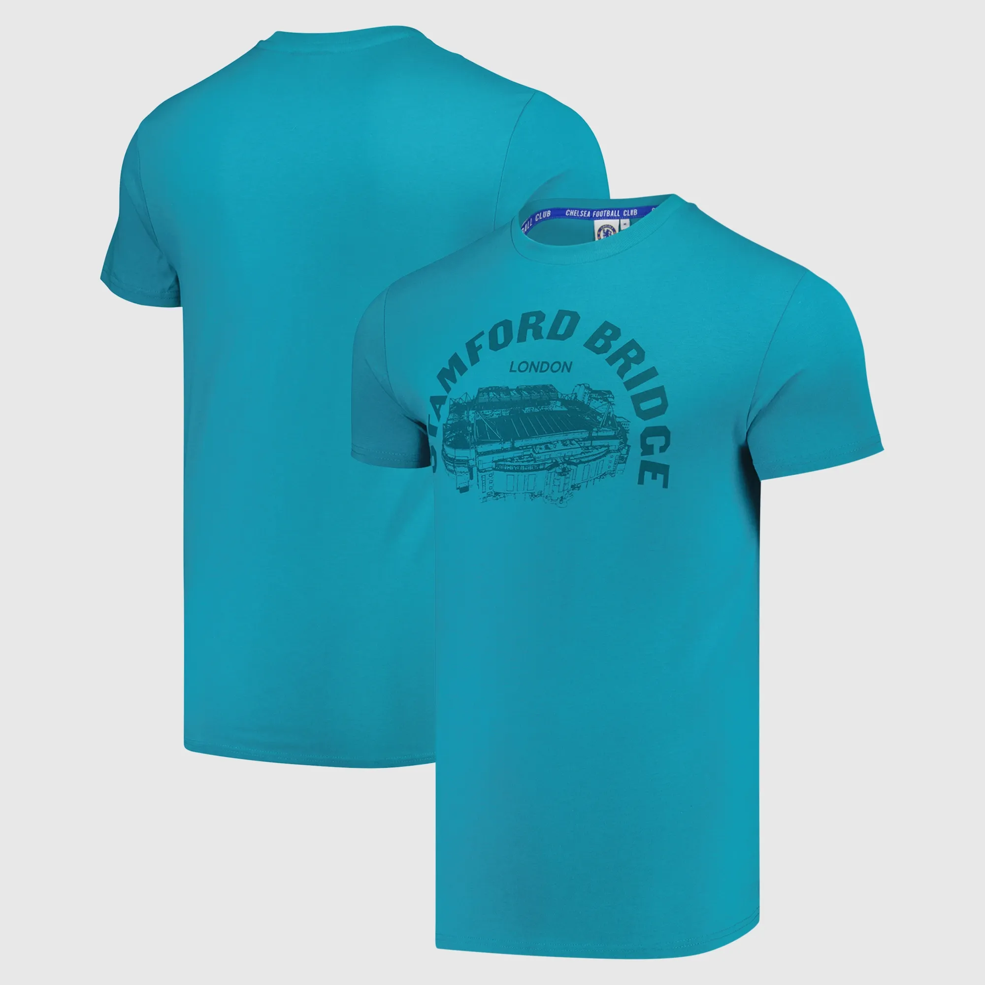 Chelsea Stamford Bridge Graphic T-Shirt - Teal - Mens