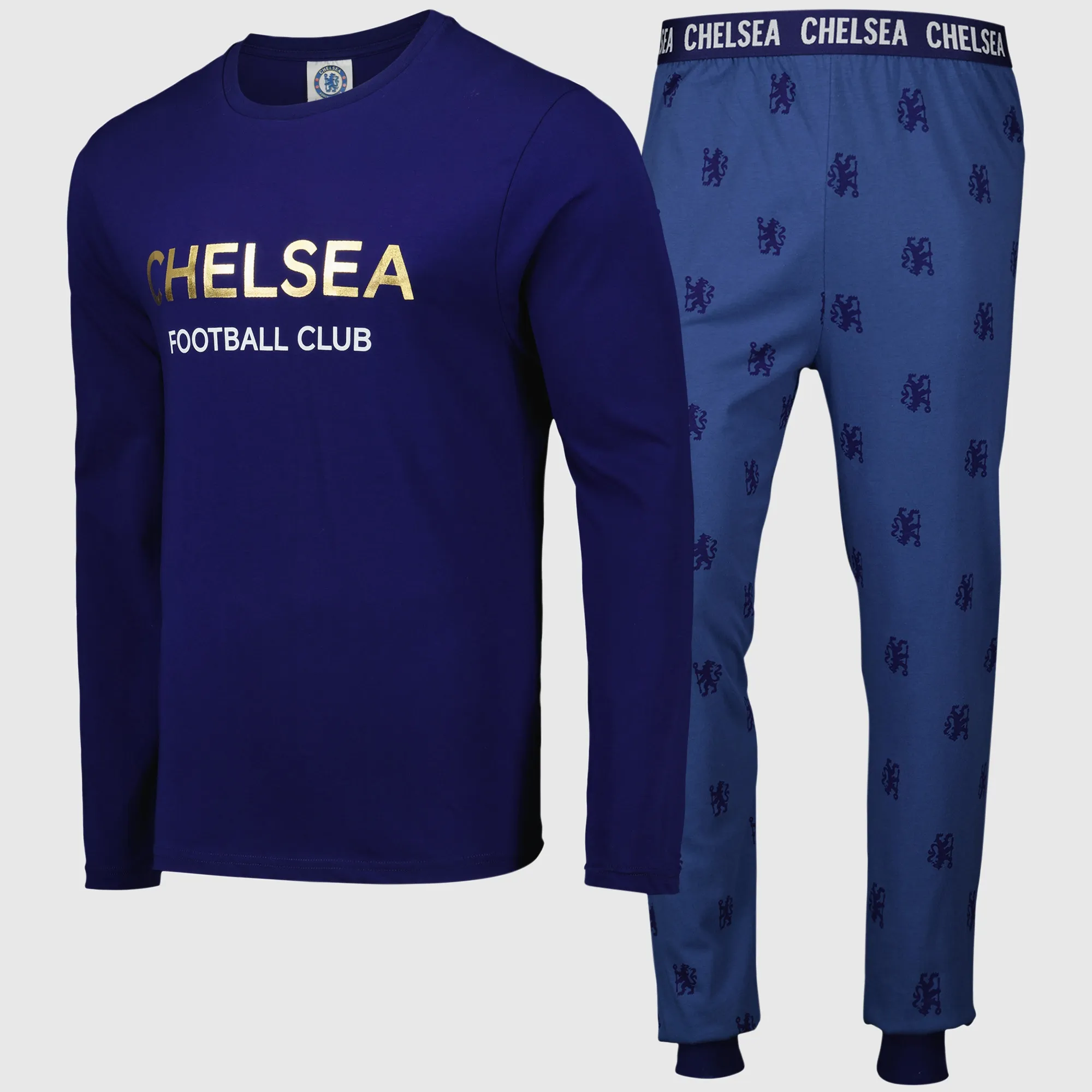 Chelsea Long Pant Lounge Set - Navy - Mens