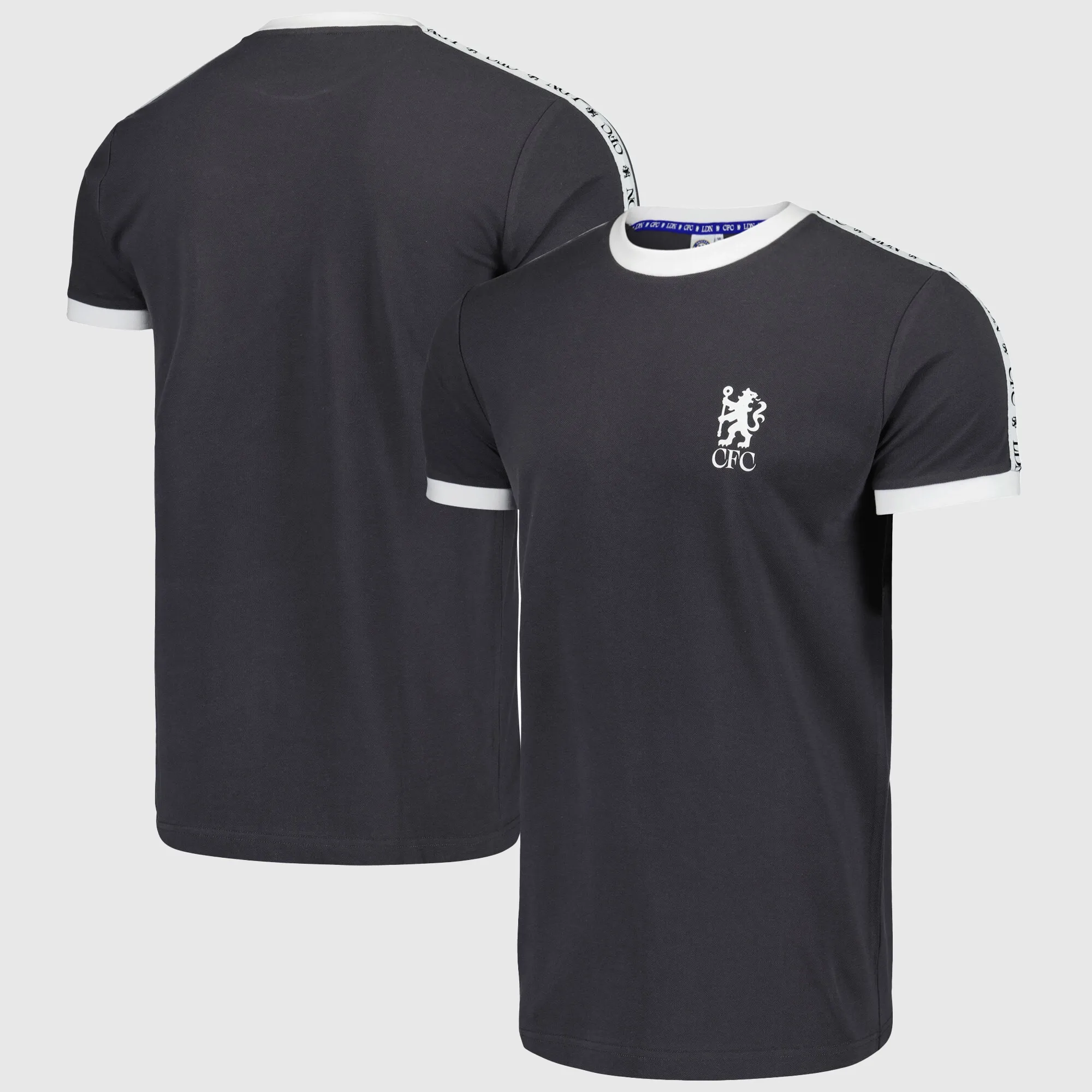 Chelsea 120 Year Anniversary CFC LDN Pique Ringer T-Shirt - Grey - Unisex