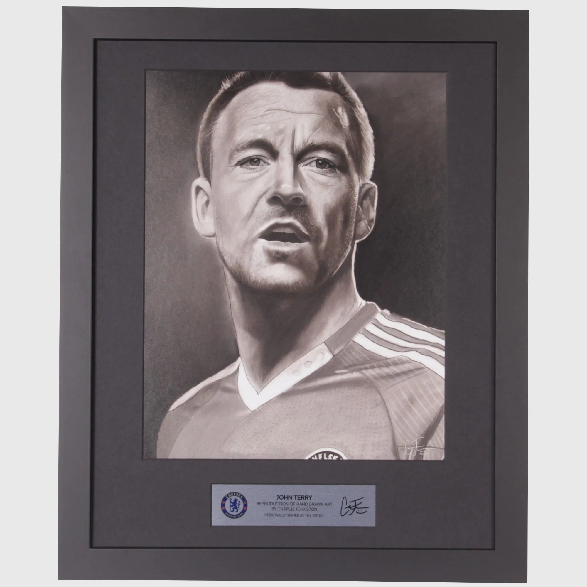 Chelsea Terry Art Print Framed - Hand Signed by Artist Charlie Johnson - 20 x 16