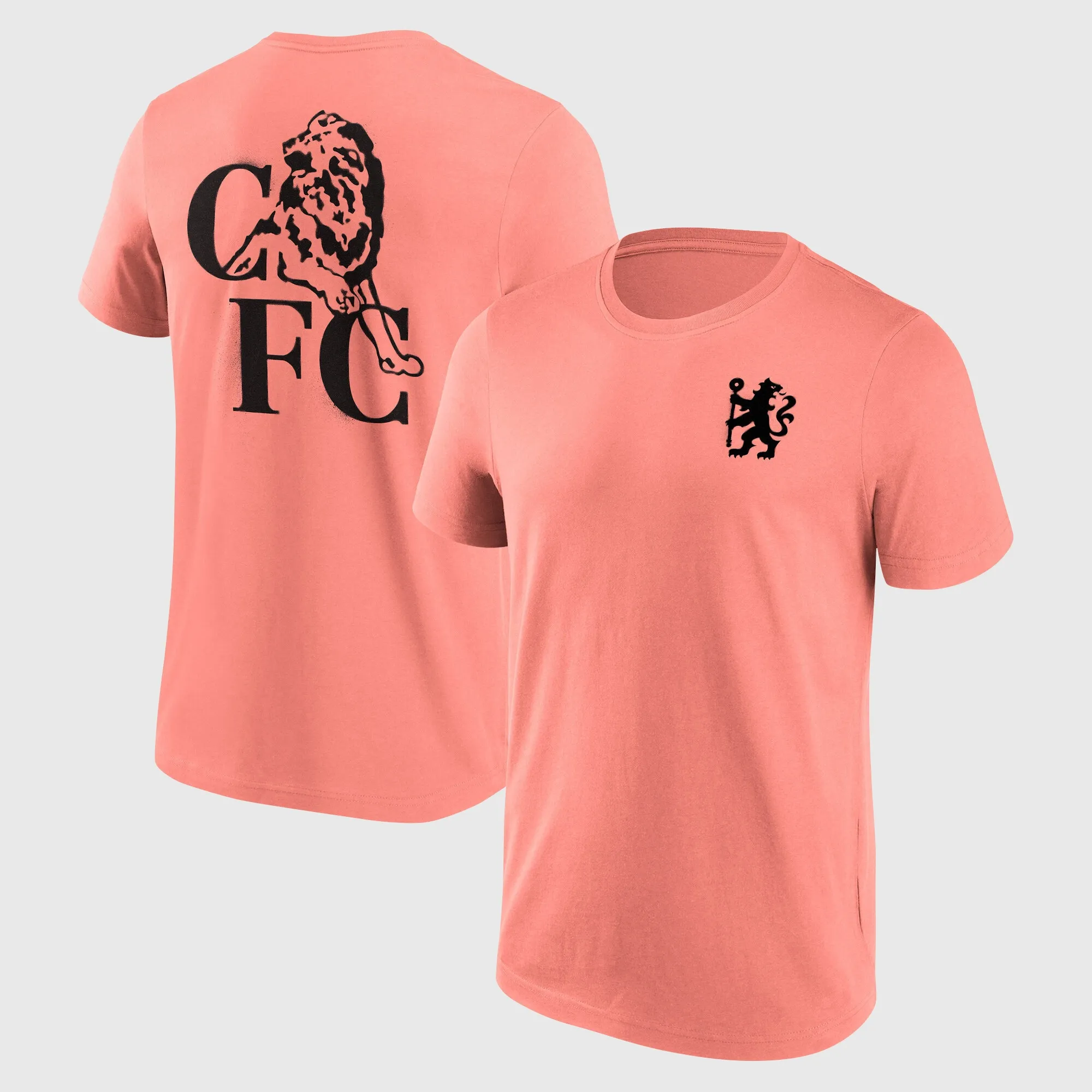 Chelsea Spray Retro Logo T-Shirt - Coral Haze