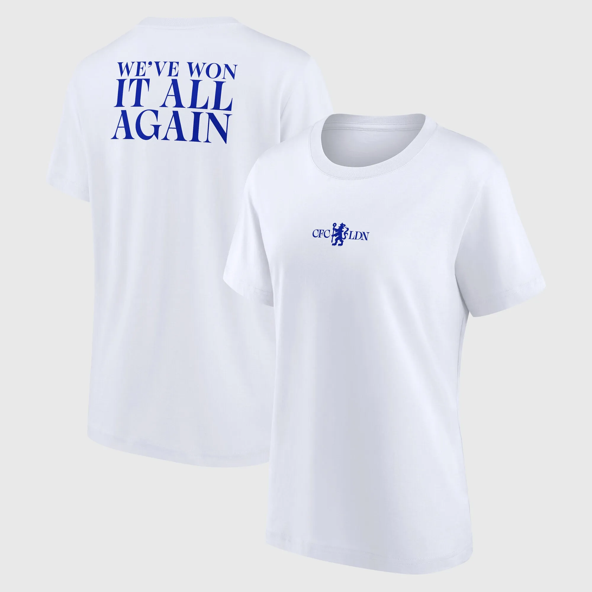 Chelsea We've Won It All 'Again' Graphic T-Shirt - White - Womens