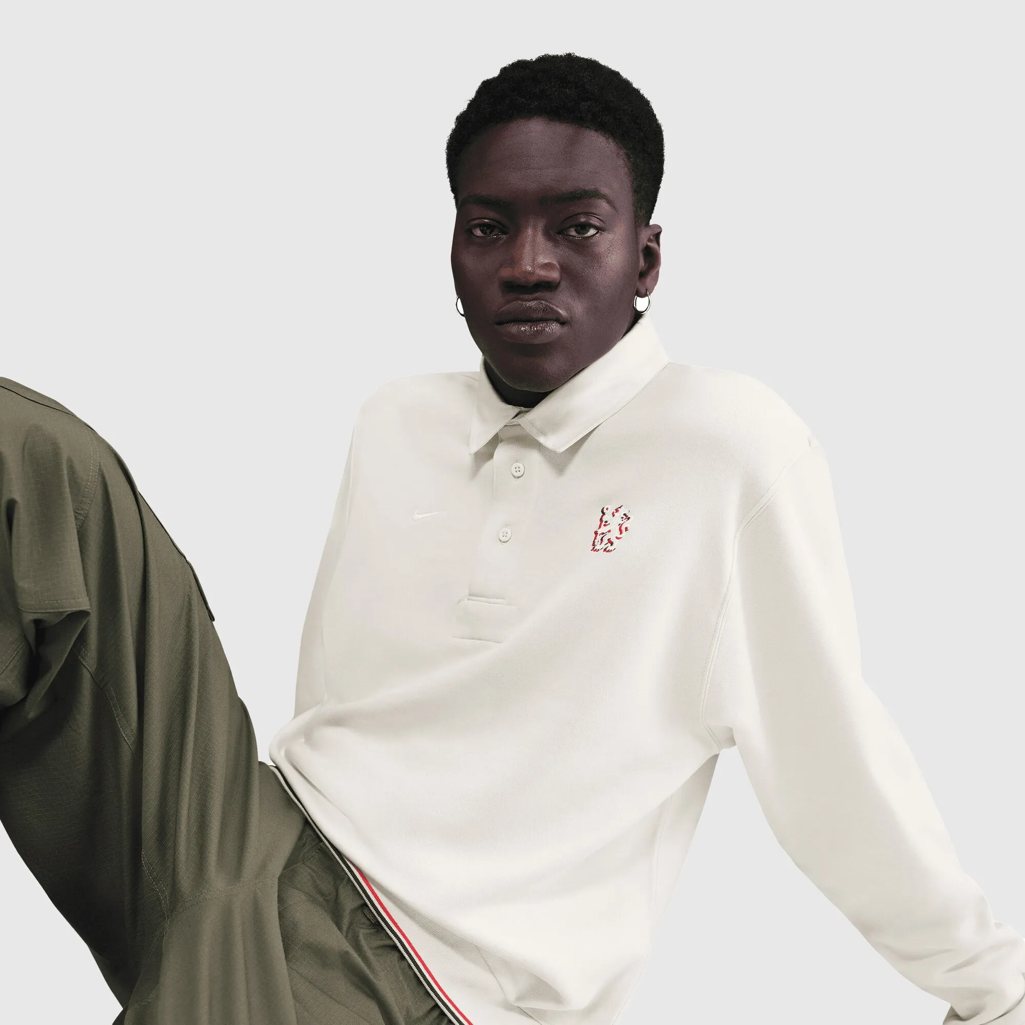 Chelsea Nike Club Long Sleeve Polo - Phantom