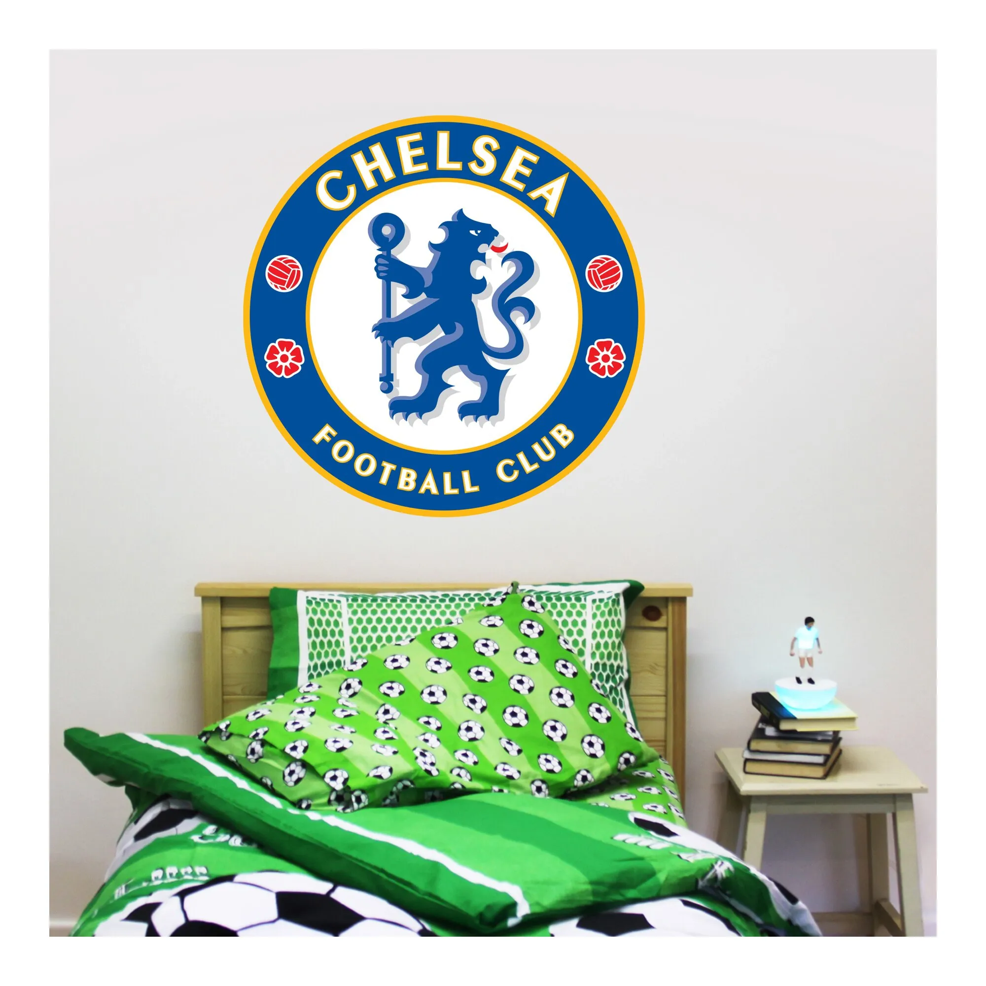 Chelsea Crest Wall Sticker - 60cm x 60cm with decal set - 60cm x 30cm