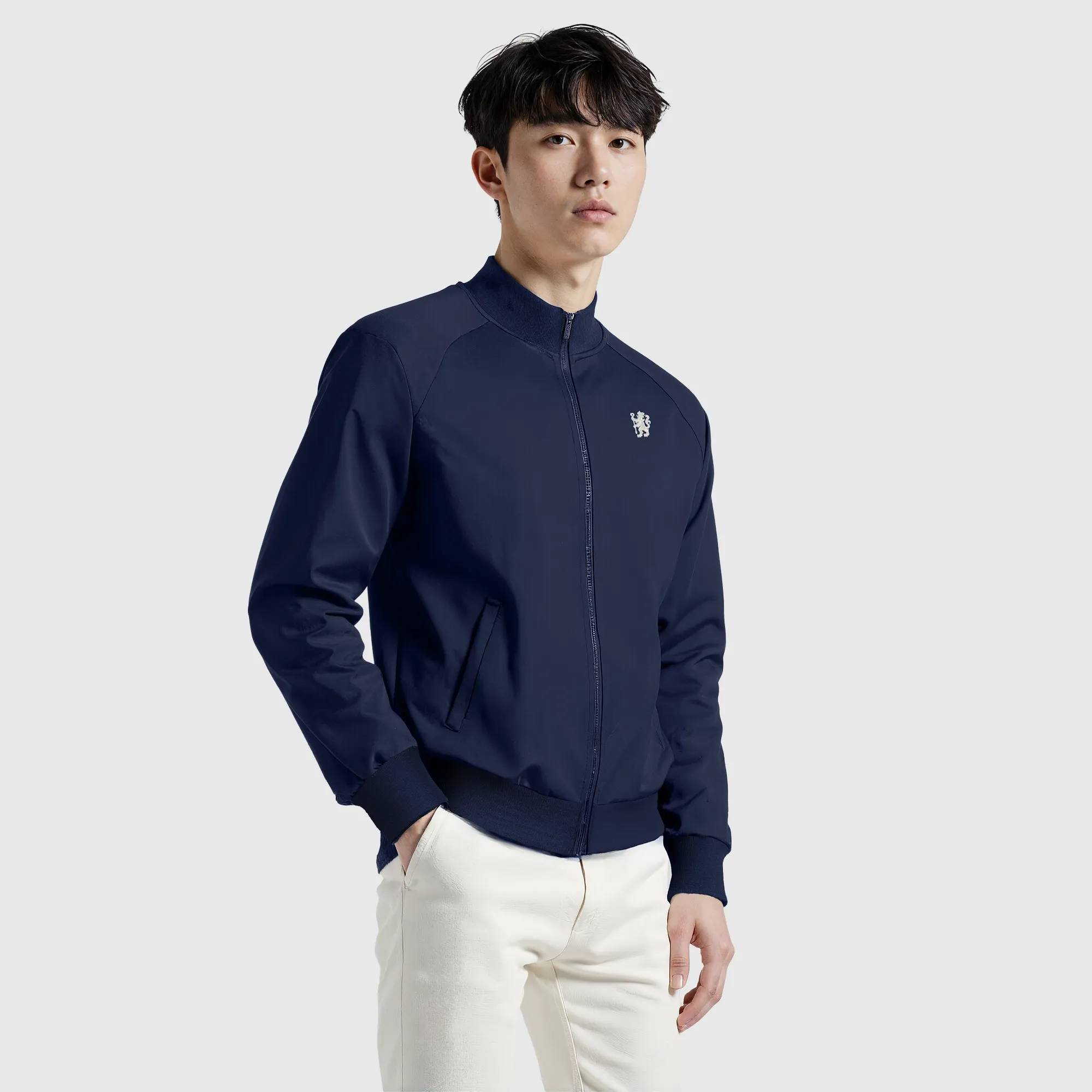 Chelsea Varsity Track Jacket - Navy