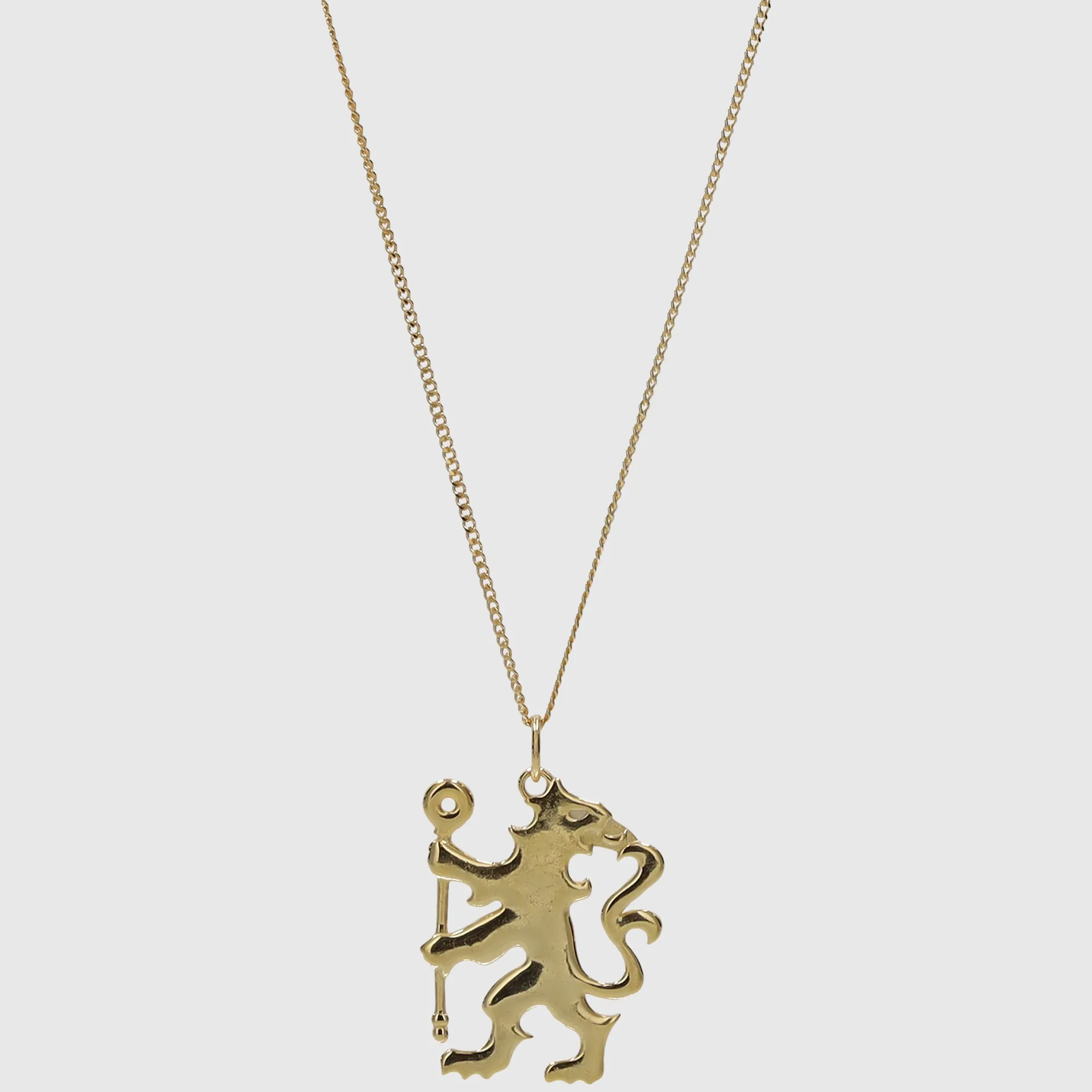 Chelsea Lion Pendant and 50cm Chain - 18ct Gold Plated