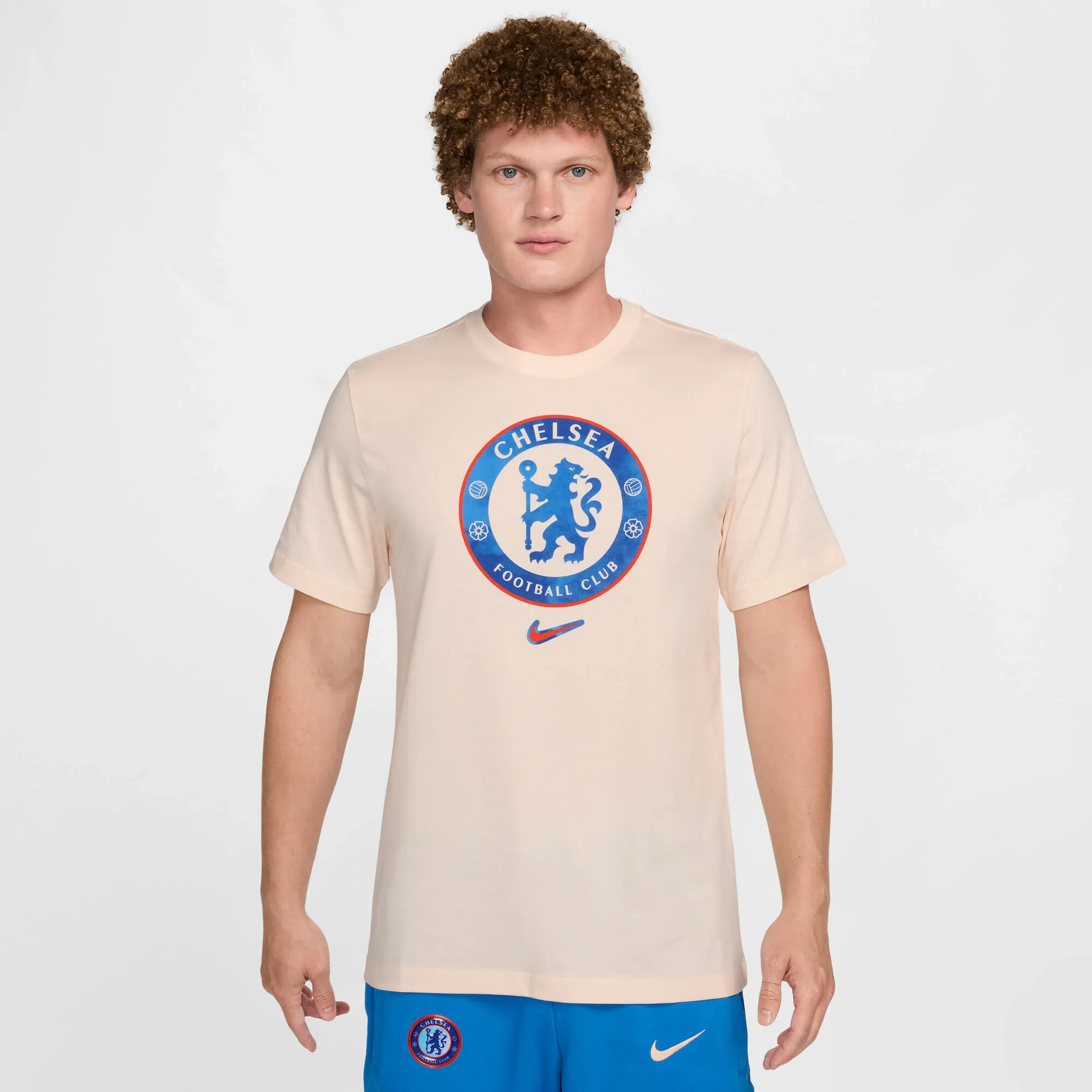 Chelsea Nike Crest T-Shirt - Cream