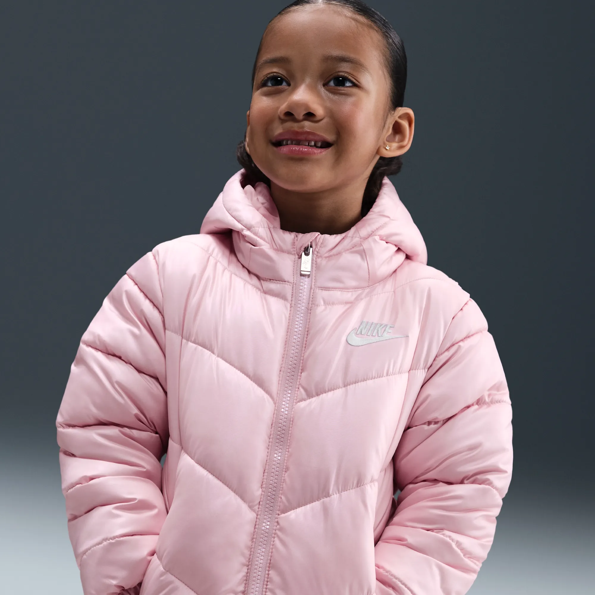Nike Sportswear Younger Kids' 'All Day Play' Puffer Jacket - Pink