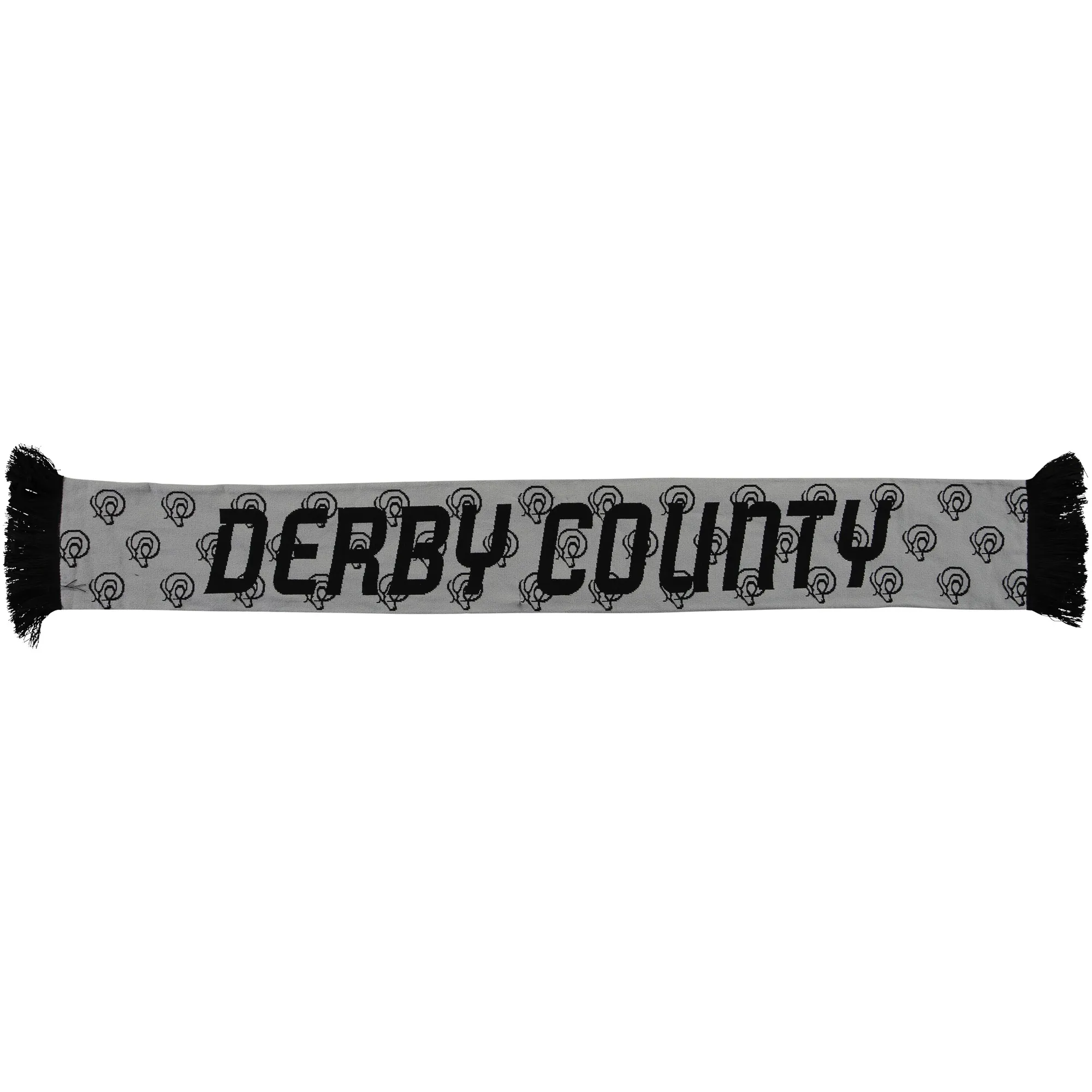 Derby County Rams Scarf - Grey/Black - Adults