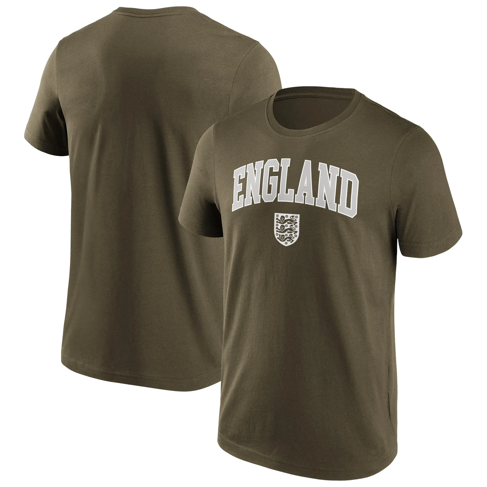 England Schoolyard Retro Graphic T-Shirt - Khaki - Mens