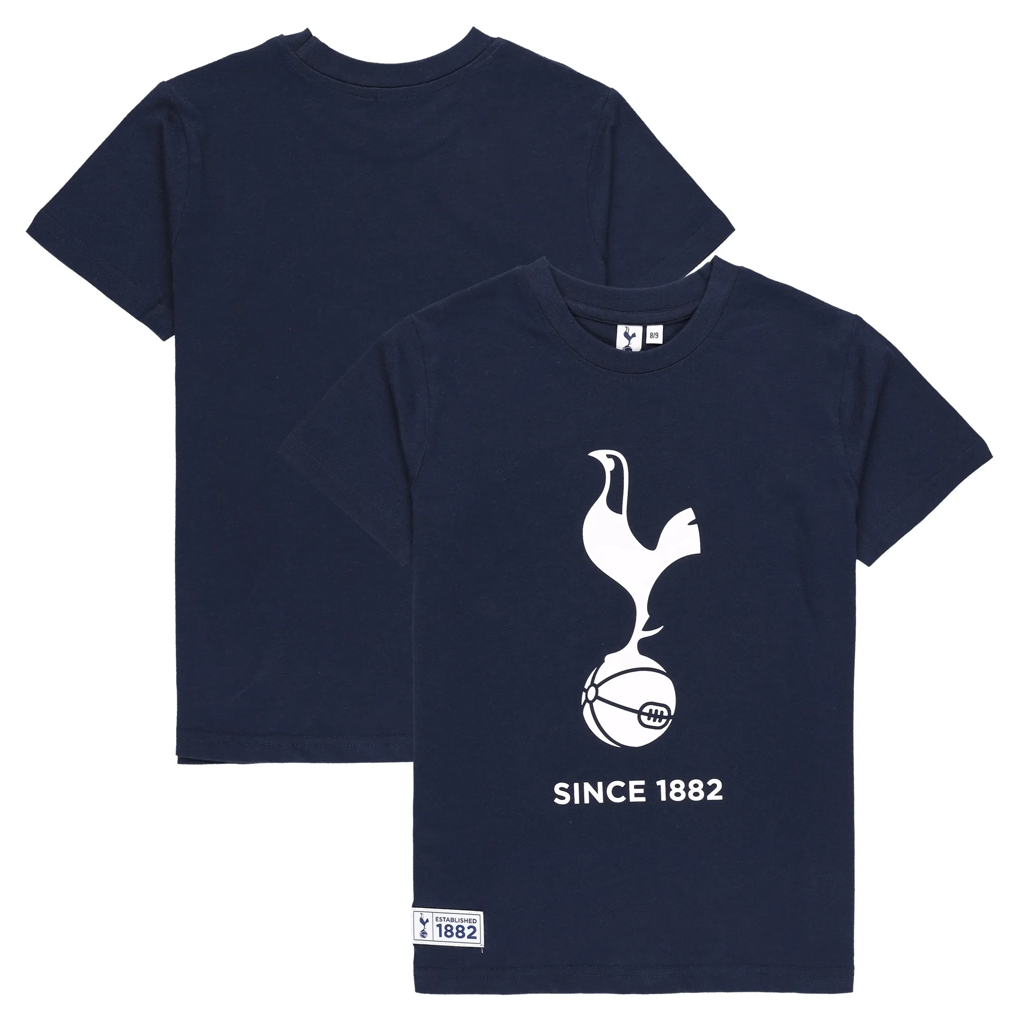 Tottenham Hotspur Printed Crest T-Shirt - Navy - Kids