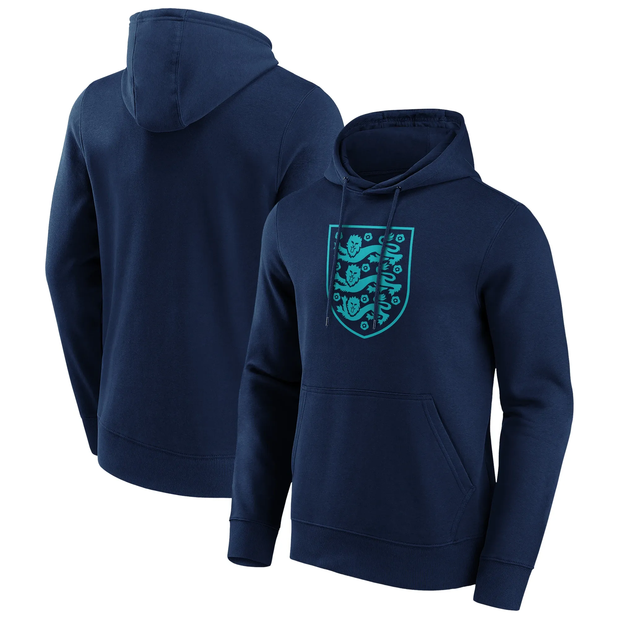 England Primary Mono Graphic Overhead Hoodie - Navy - Mens