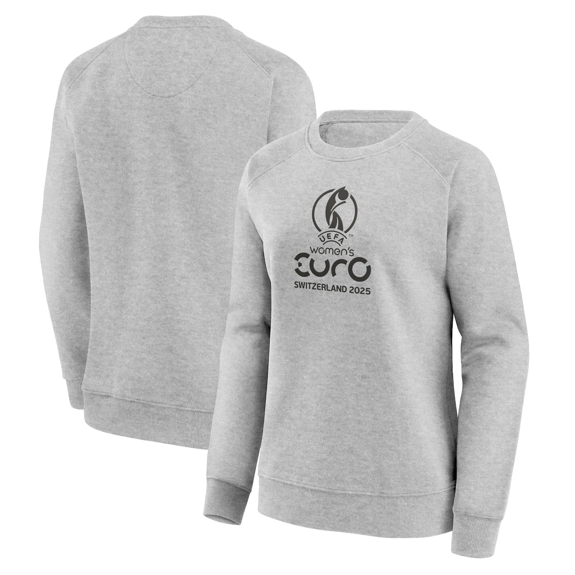 UEFA Primary Logo Graphic Crew Sweatshirt - Sports Grey - Womens
