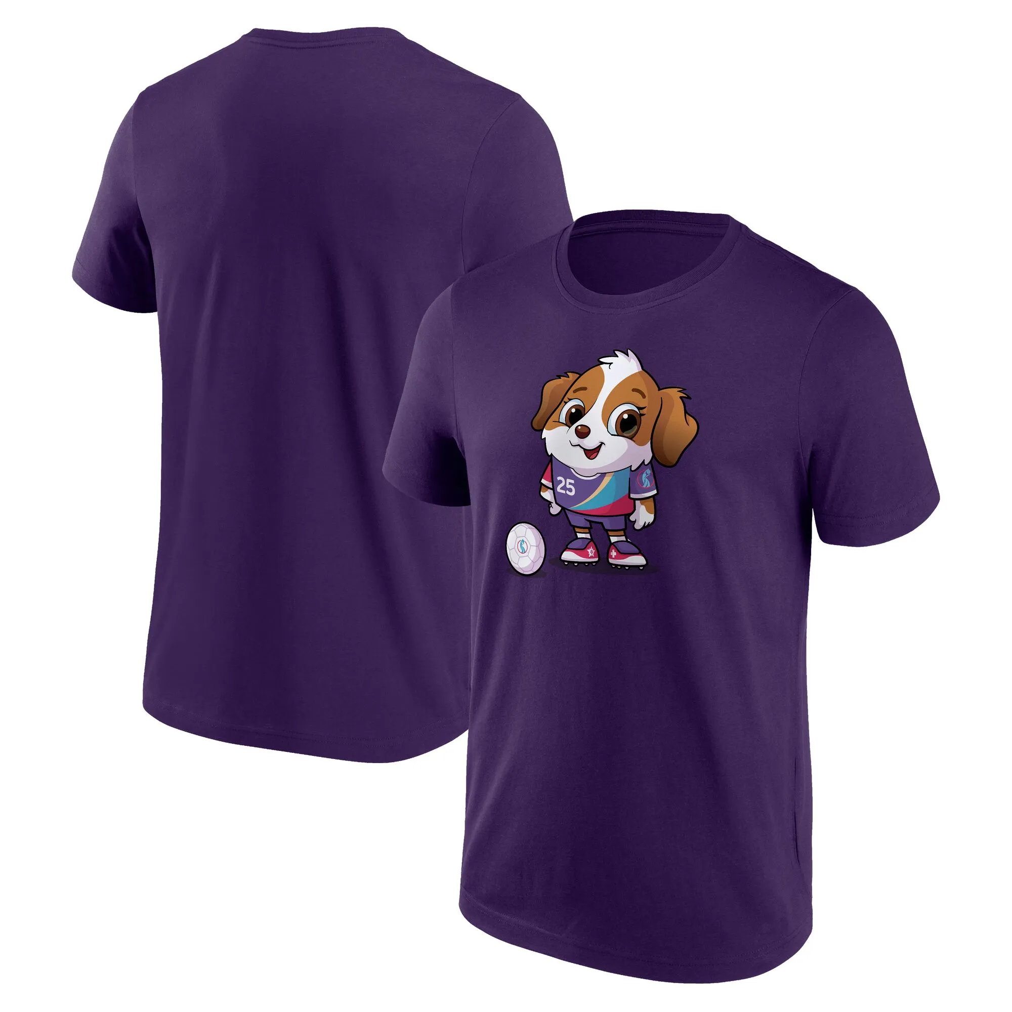 UEFA Mascot Graphic T-Shirt - Purple - Mens
