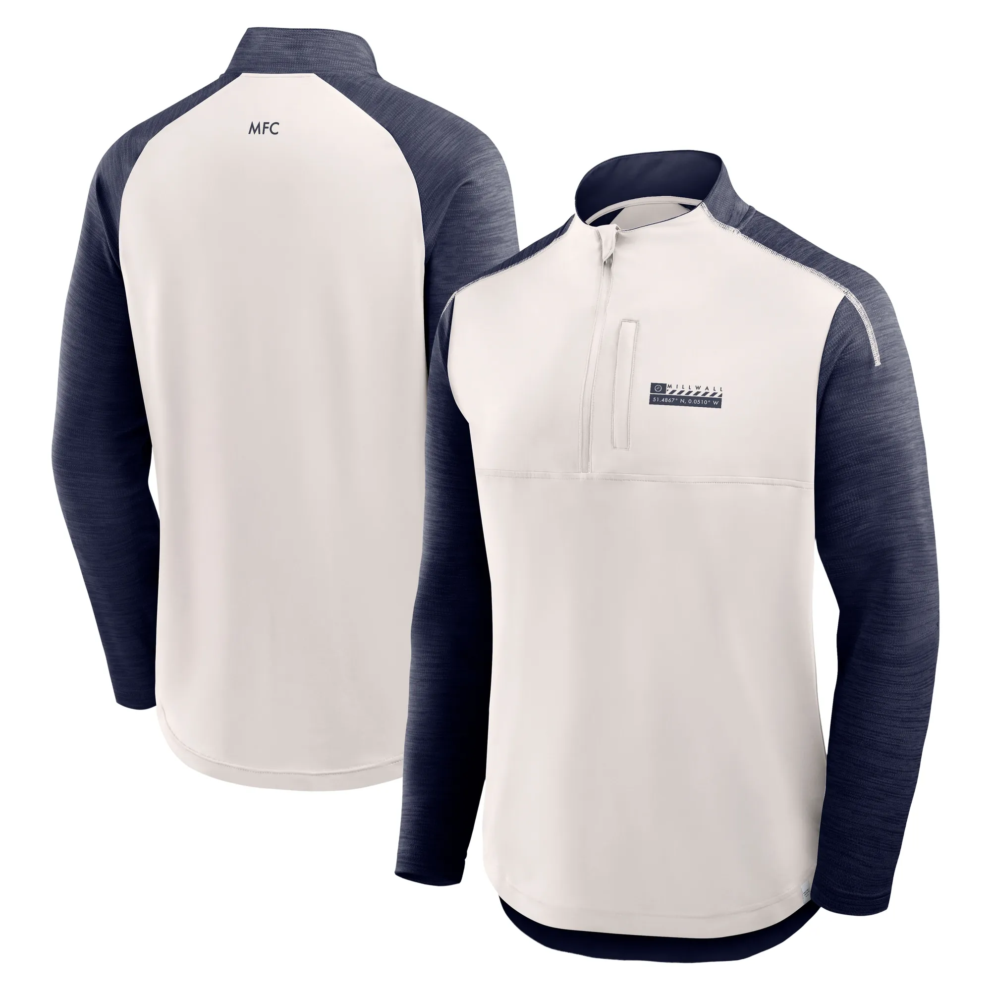 Millwall Defender 1/4 Zip Top - White