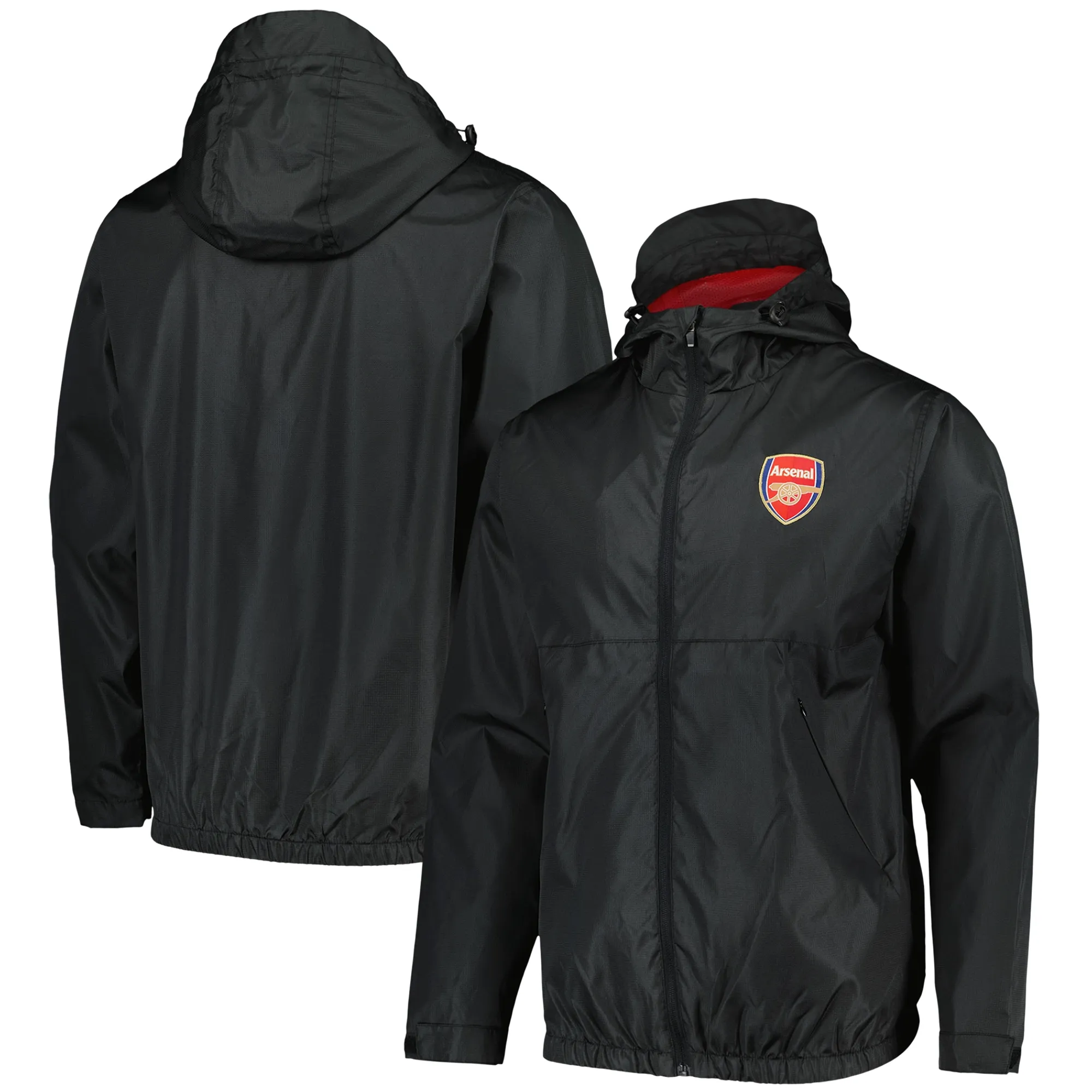 Arsenal Core Shower Jacket - Black - Mens