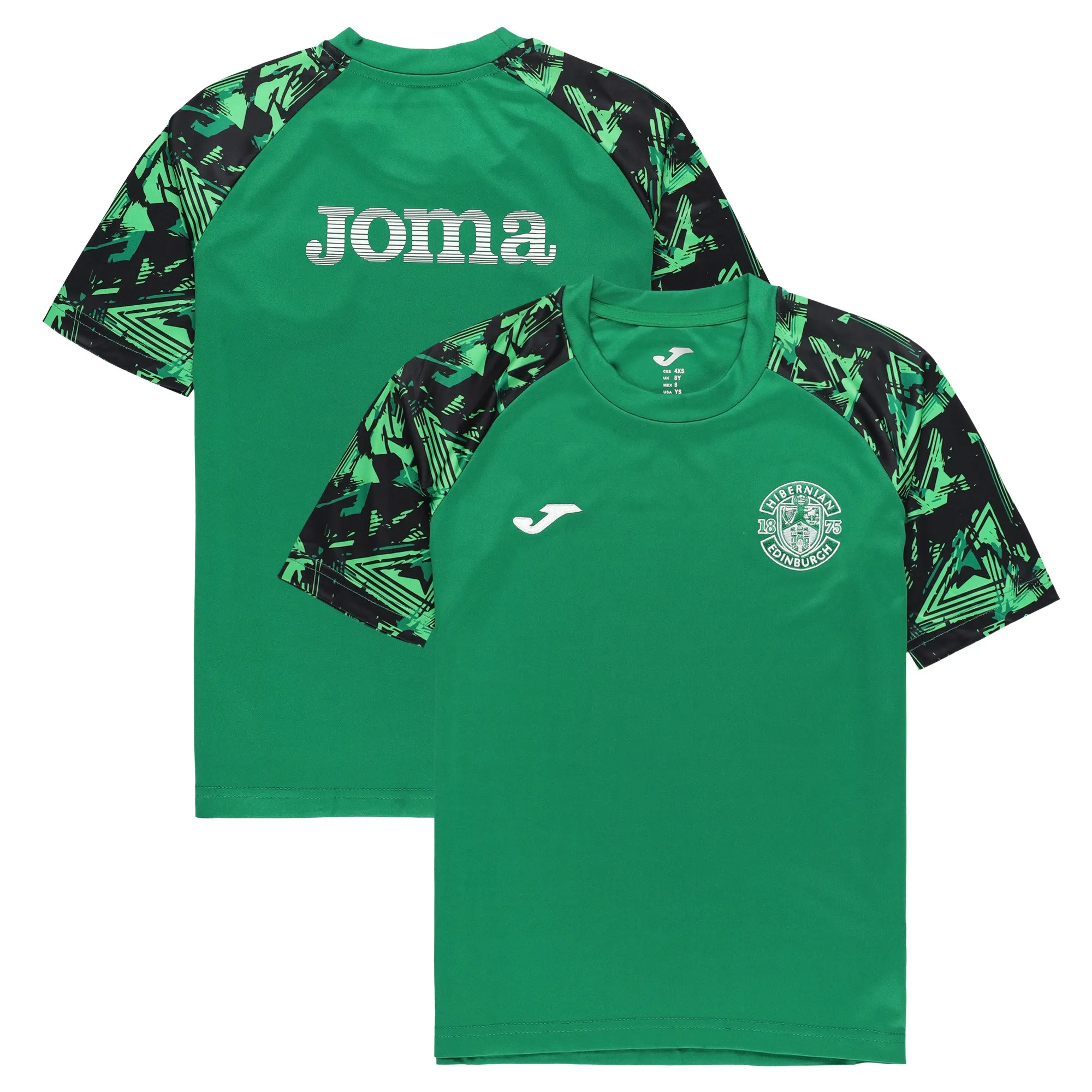 Hibernian Joma Player Training Top - Green - Kids