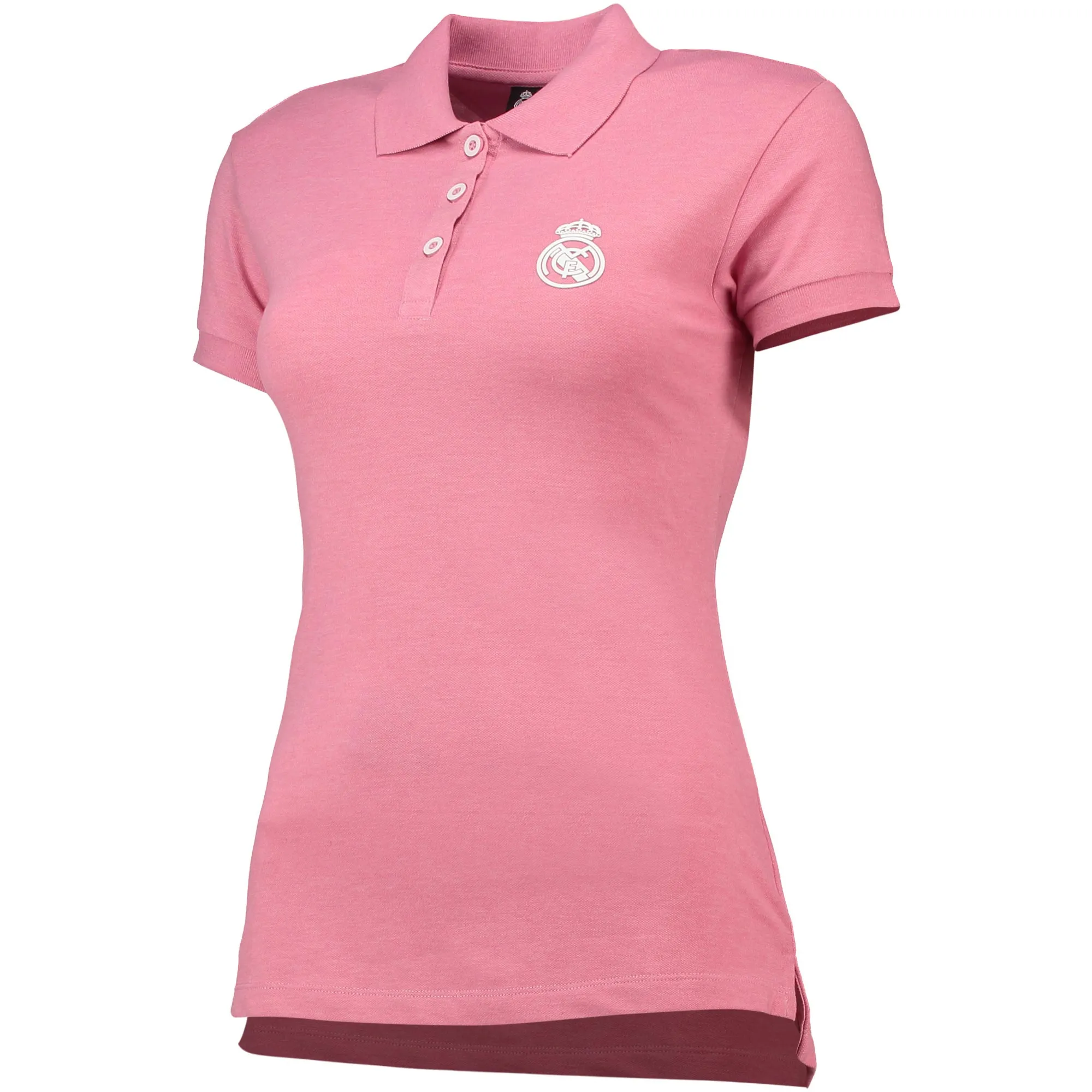 Real Madrid Buttoned Polo Shirt - Pink - Womens